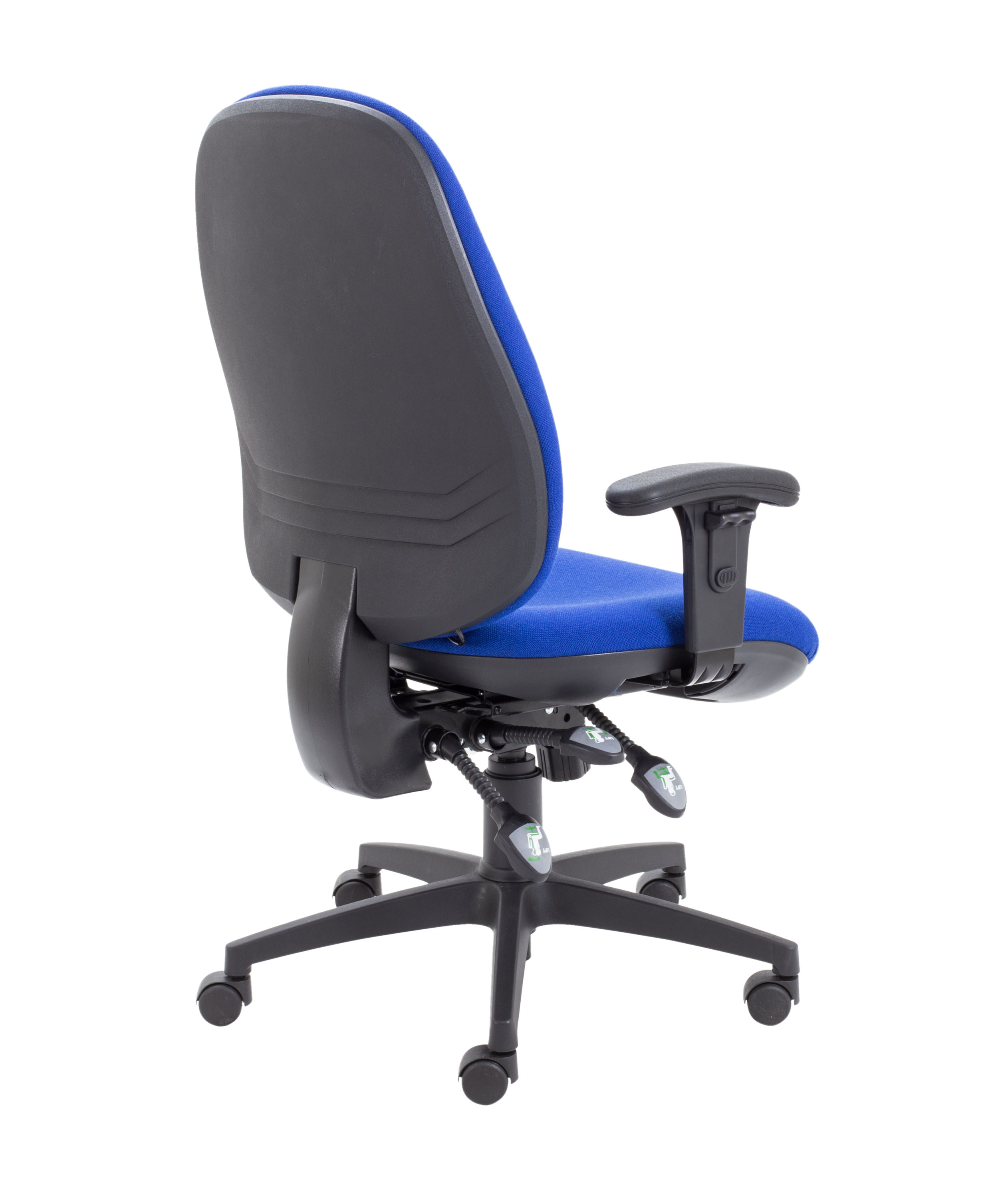 Maxi Ergo Chair with Lumbar Pump | Adjustable Arms | Royal Blue thumbnail 4