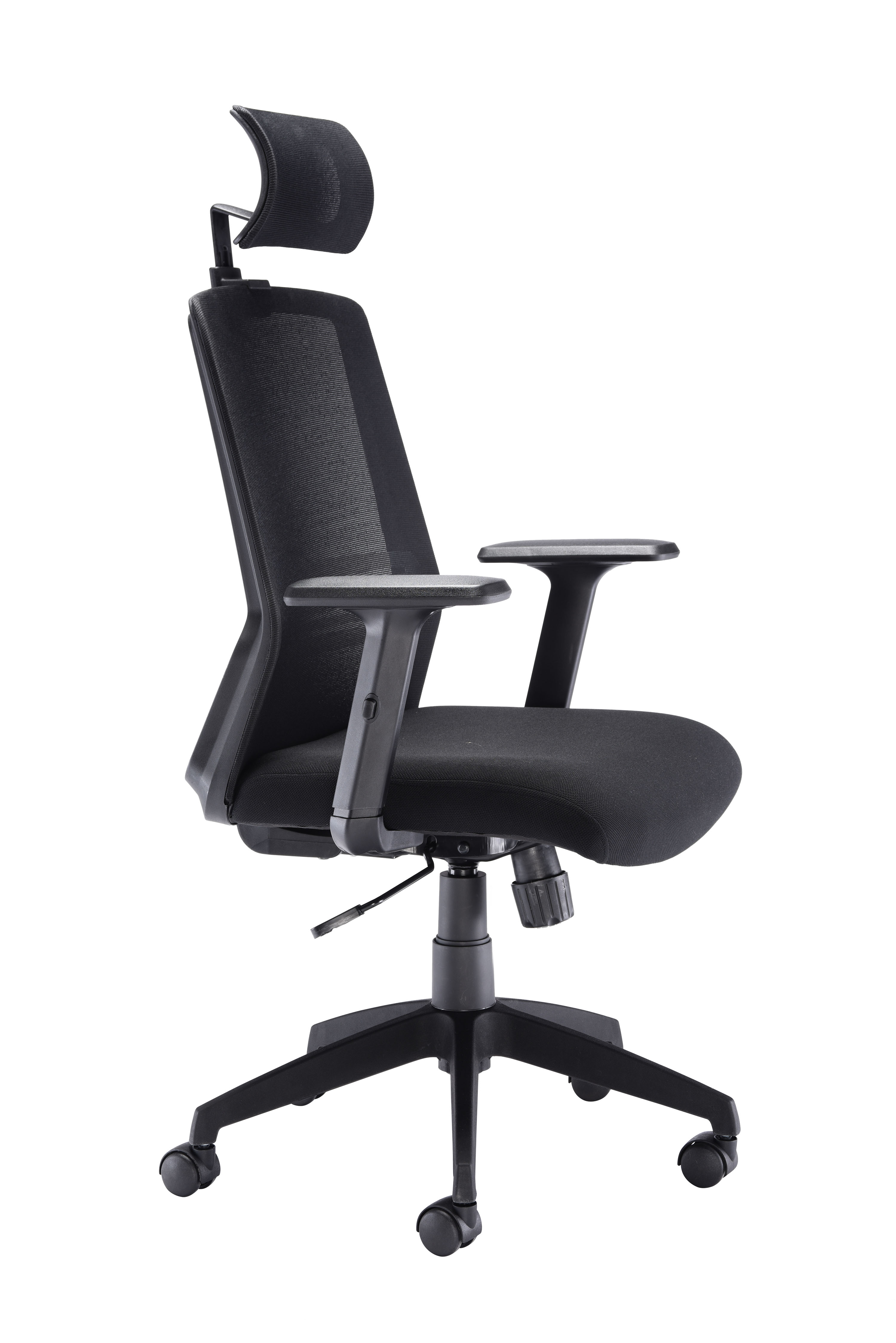 Denali High-Back Office Chair with Headrest | Black thumbnail 3