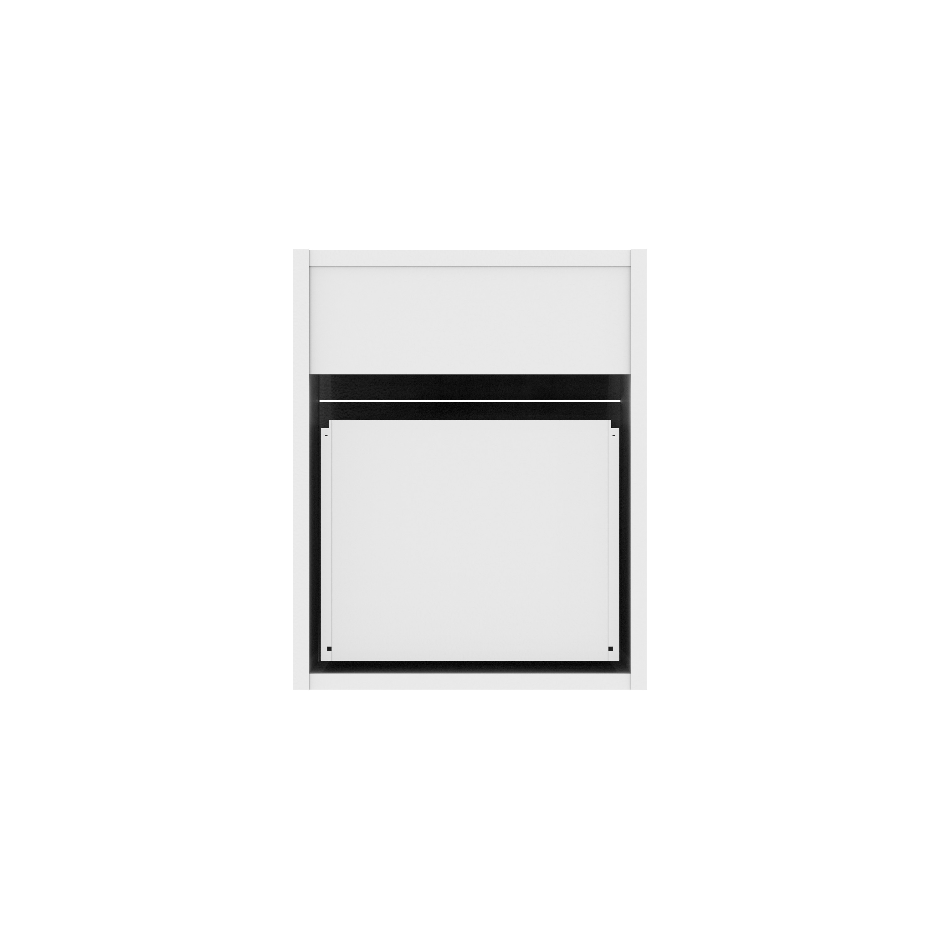 Fixed Under Desk Office Storage Unit (FSC) | 2 Drawers | 800 Deep | Arctic White thumbnail 4