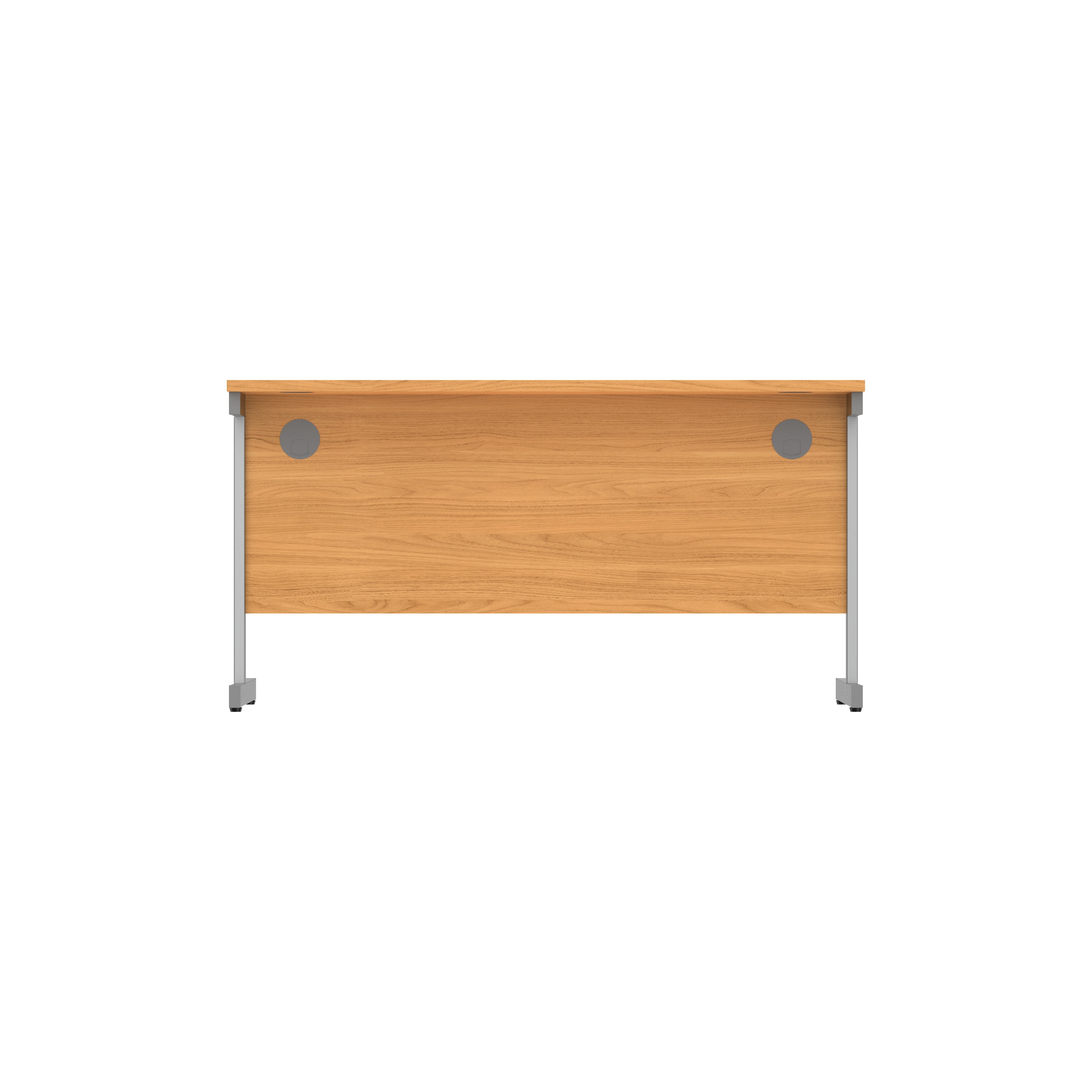 Office Rectangular Desk with Steel Single Upright Cantilever Frame (FSC) | 1400X800 | Norwegian Beech/Graphite thumbnail 5