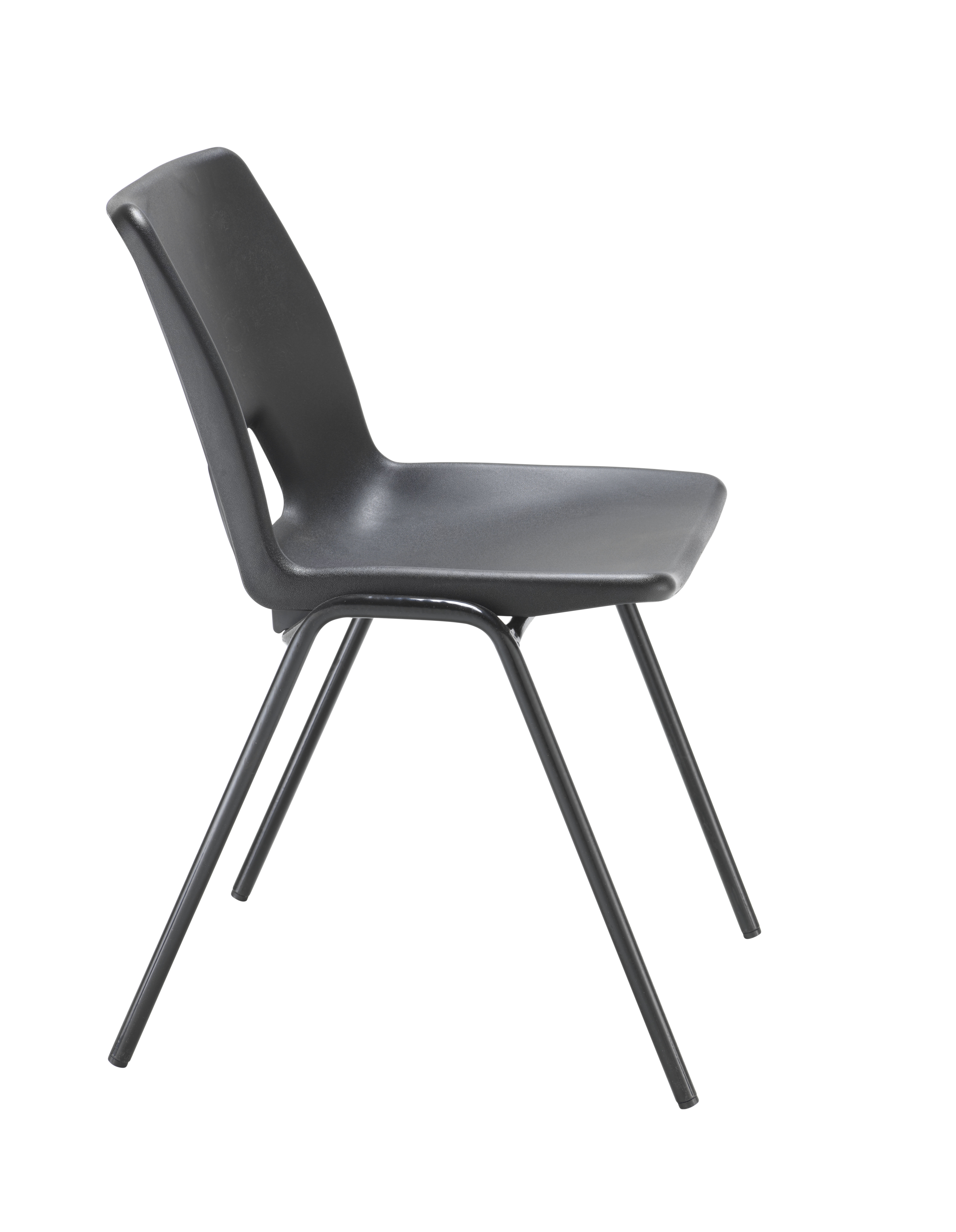 Economy Polypropylene Chair | Black thumbnail 4