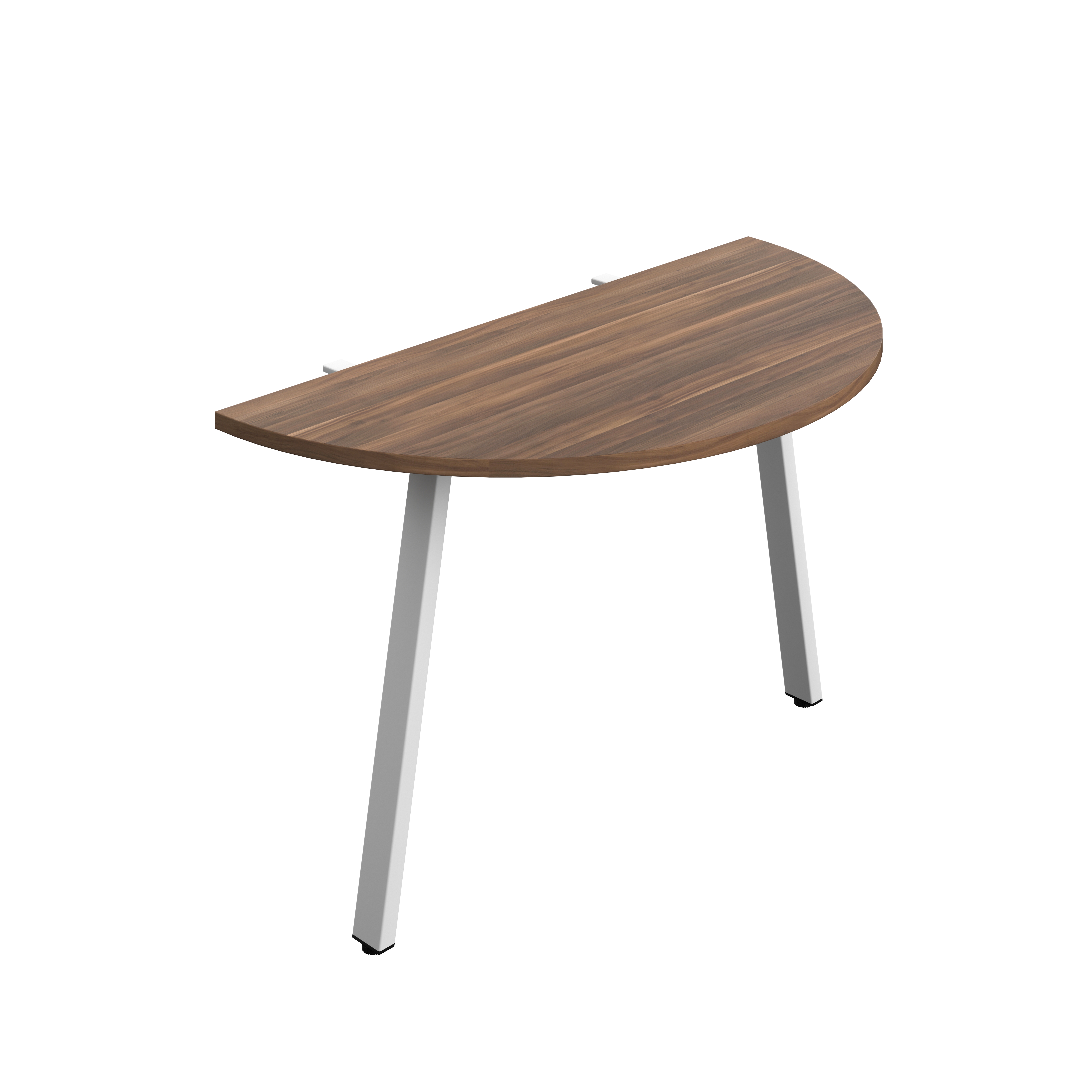 Synergy Screen Depth D-End Single Person Bench : A-Frame Leg : 1200 | 600 | Dark Walnut/White