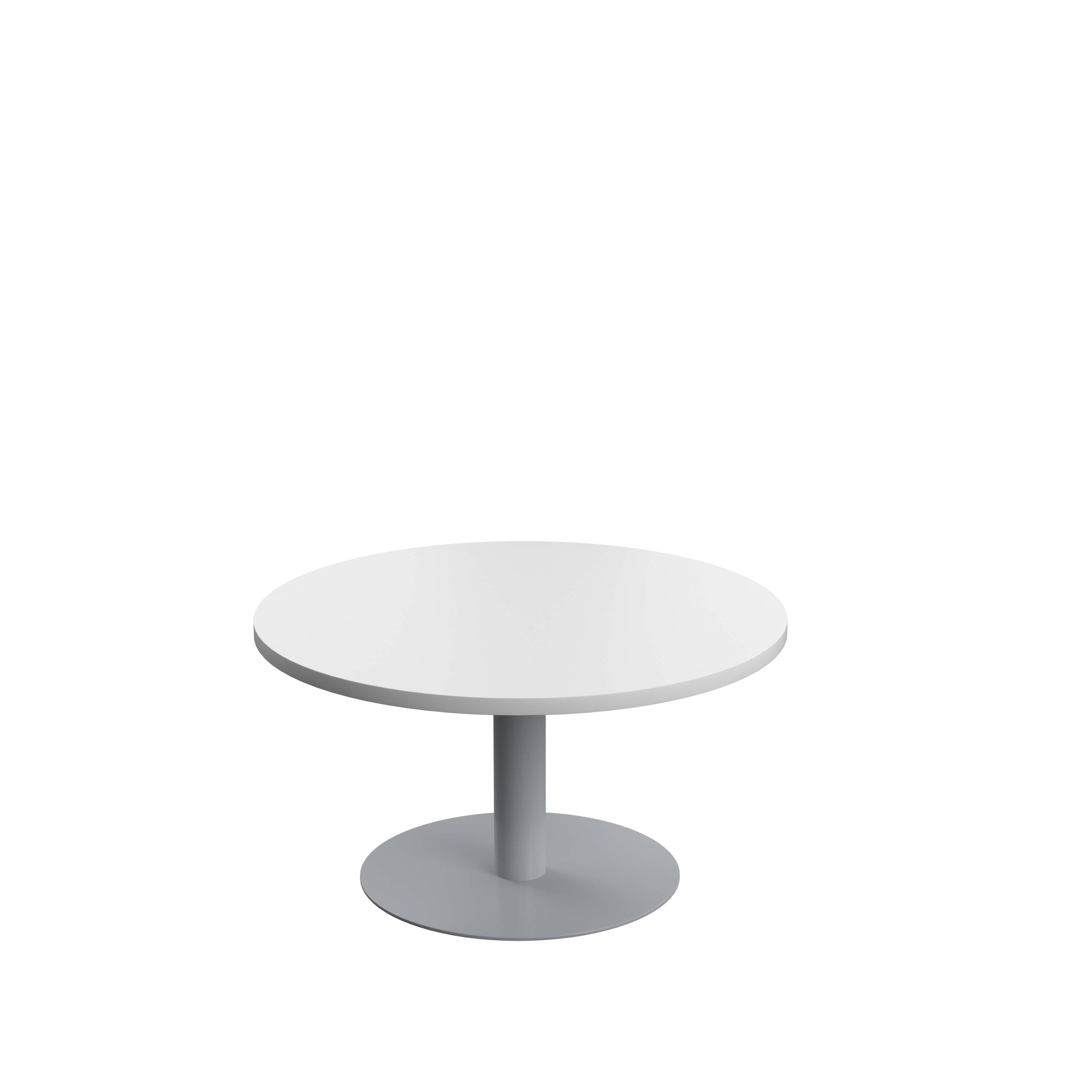 Contract Table Low (FSC) | 800mm | White/Silver
