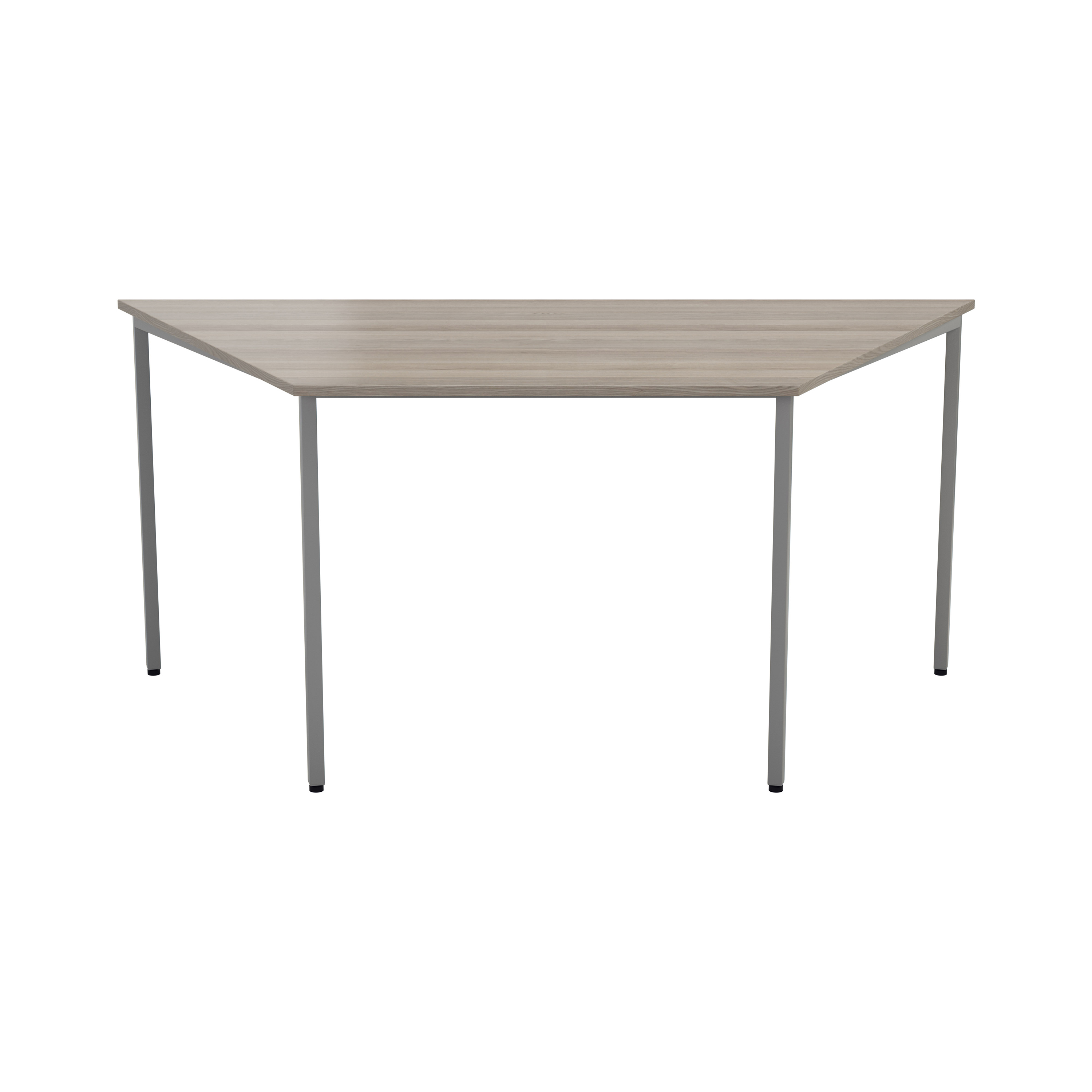 Trapezoidal Multi-purpose Table | 1600 X 800 | Grey Oak/Silver thumbnail 2