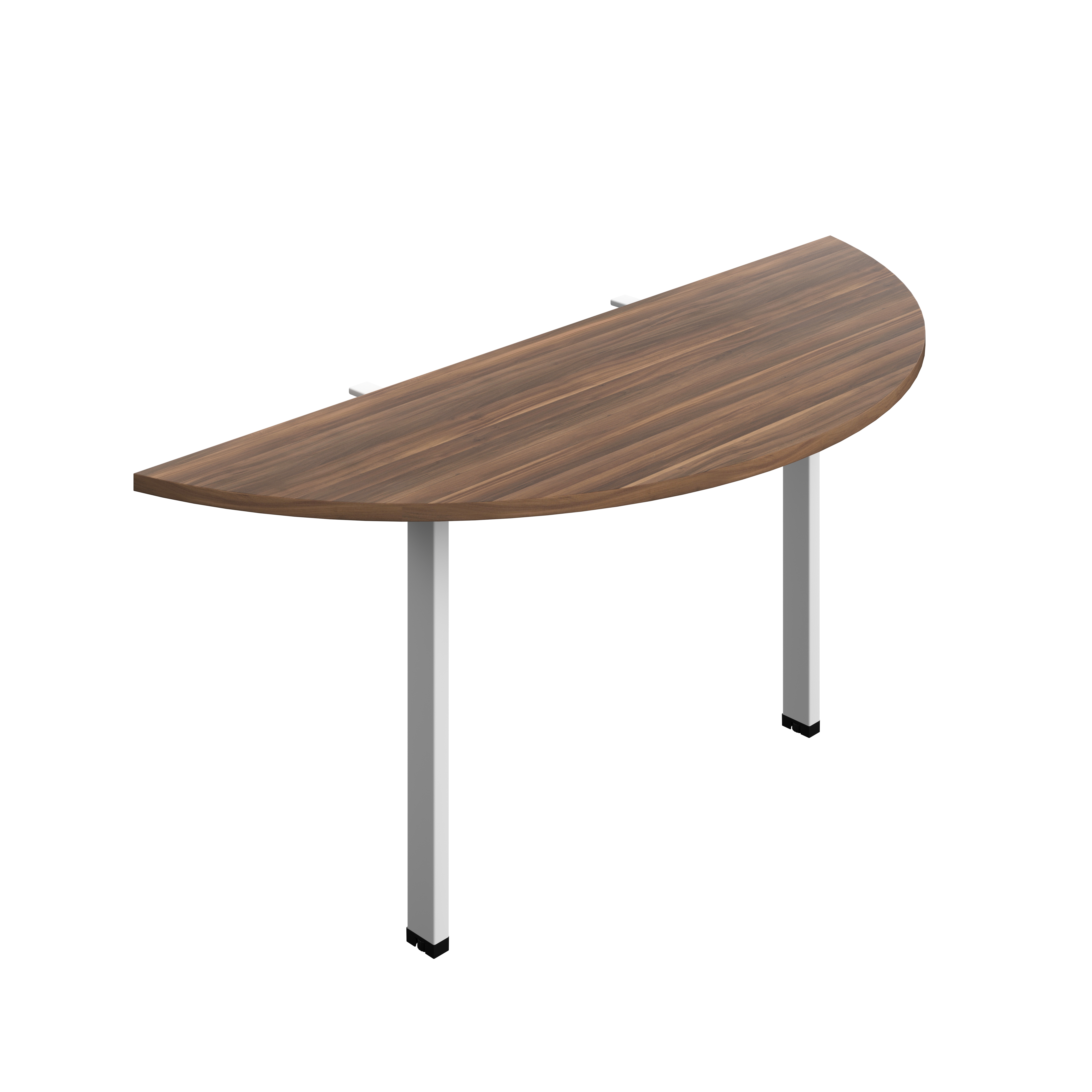 Synergy Screen Depth D-End Single Person Bench : Goal Post Leg : 1600 | 600 | Dark Walnut/White