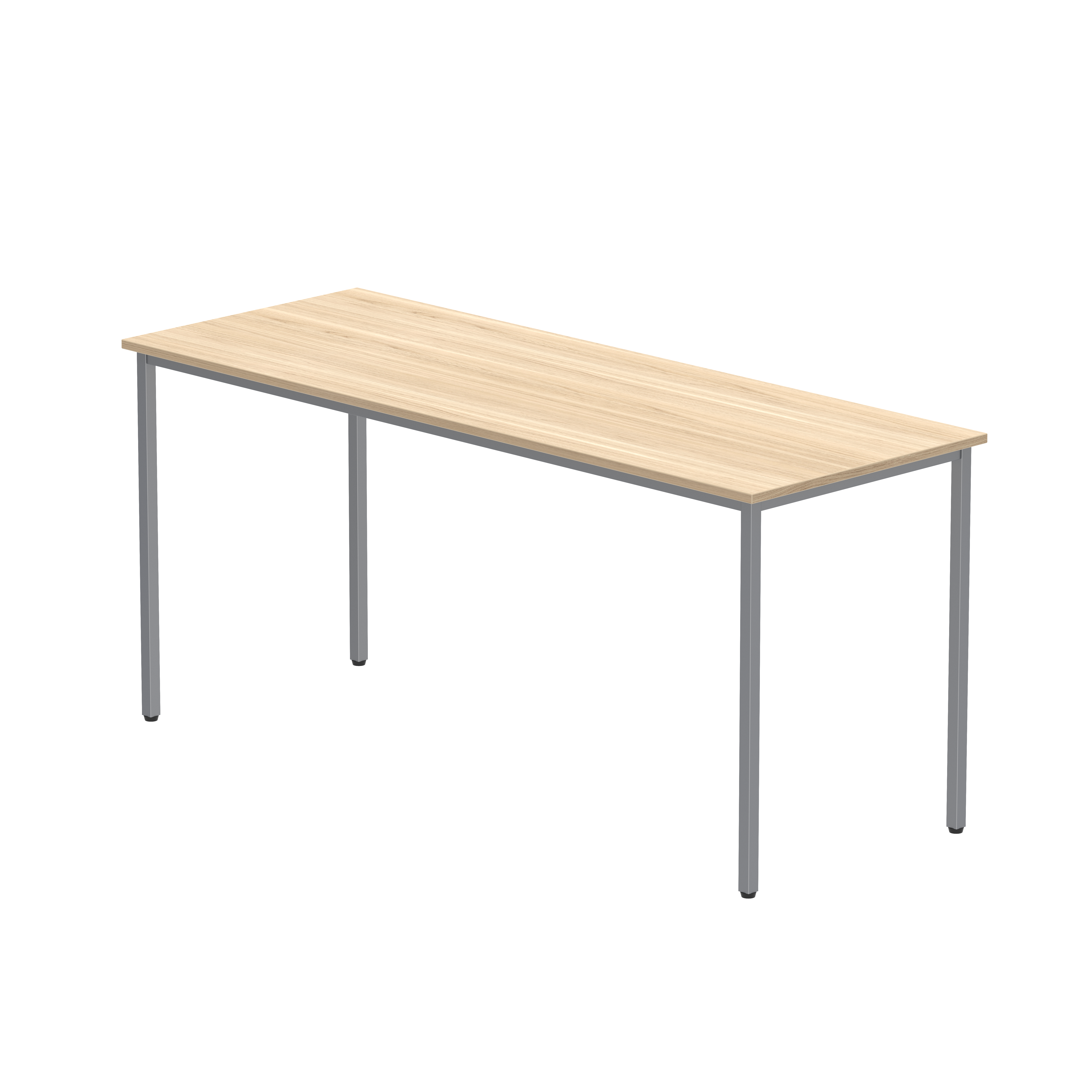 Office Rectangular Multi-Use Table (FSC) | 1600X600 | Canadian Oak/Silver thumbnail 2