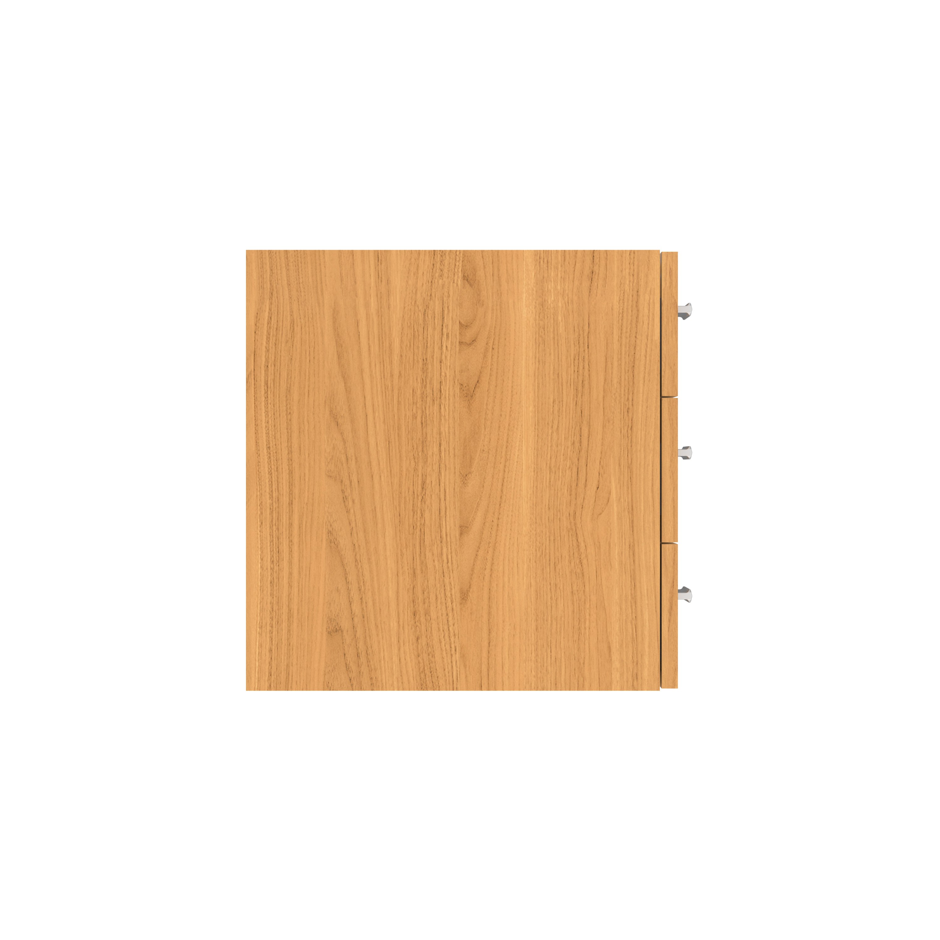 Fixed Under Desk Office Storage Unit (FSC) | 3 Drawers | 600 Deep | Norwegian Beech thumbnail 3