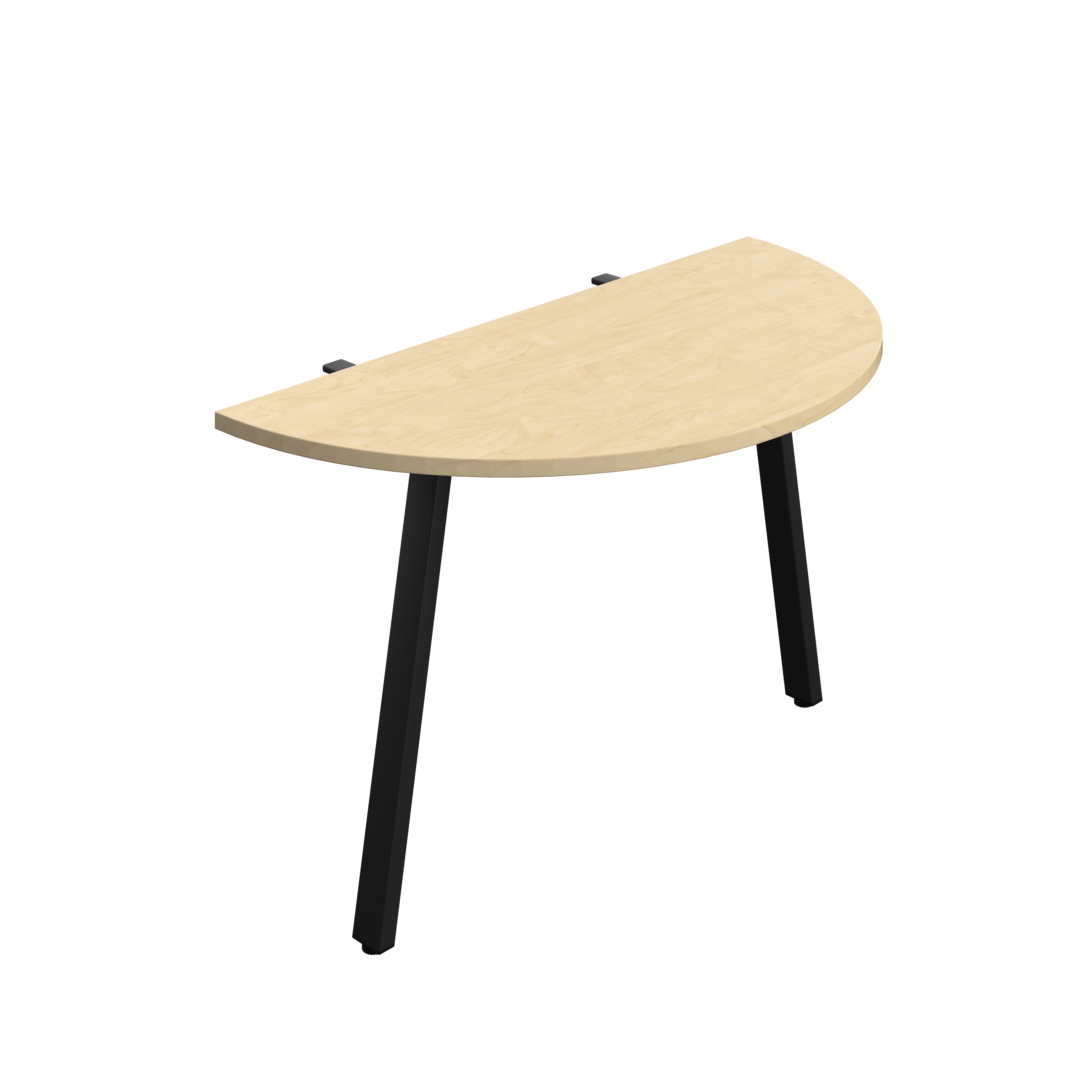 Synergy Screen Depth D-End Single Person Bench : A-Frame Leg : 1200 | 600 | Maple/Black