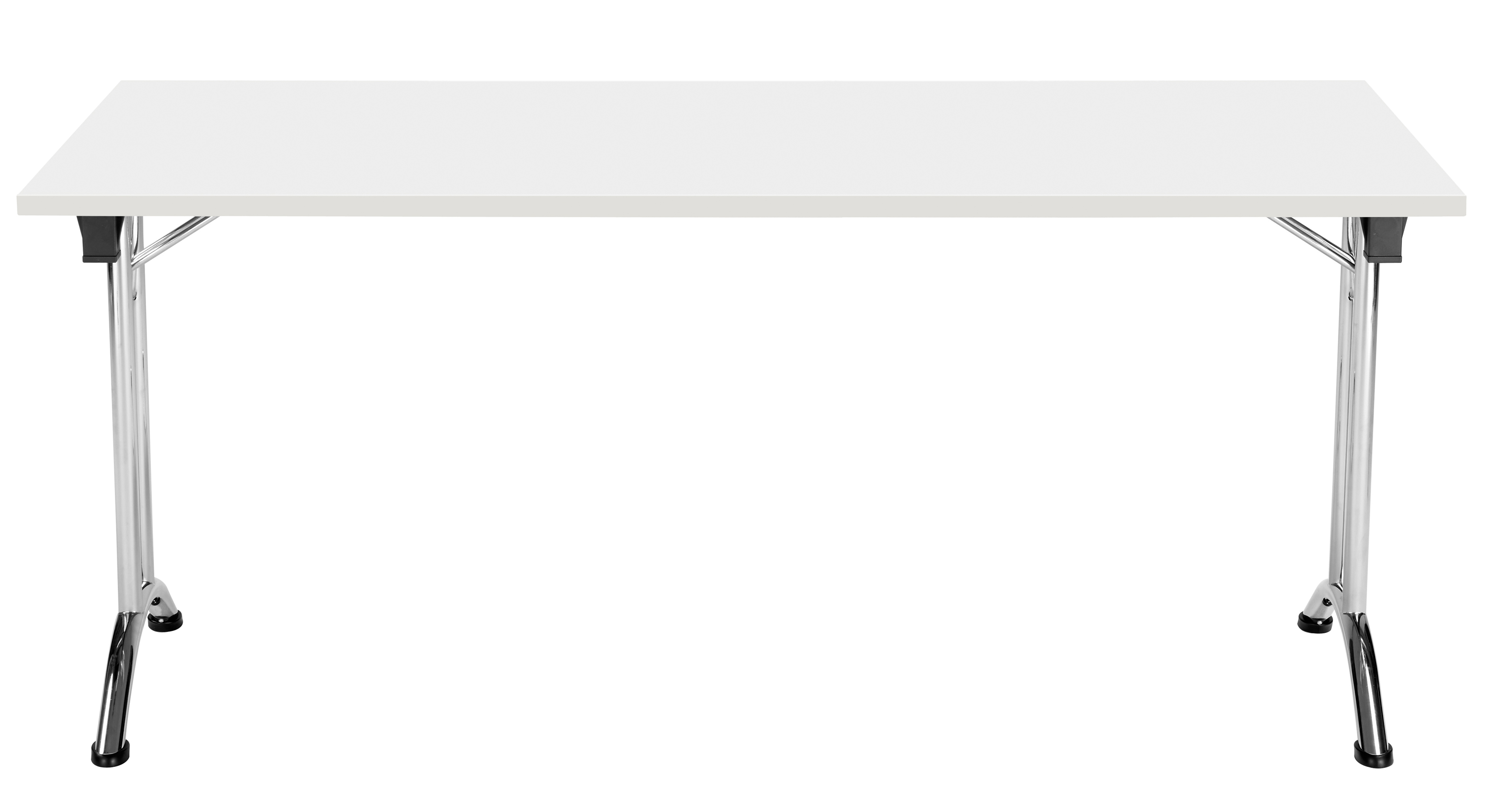One Union Rectangular Folding Table (FSC) | 1600 X 700 | White/Chrome