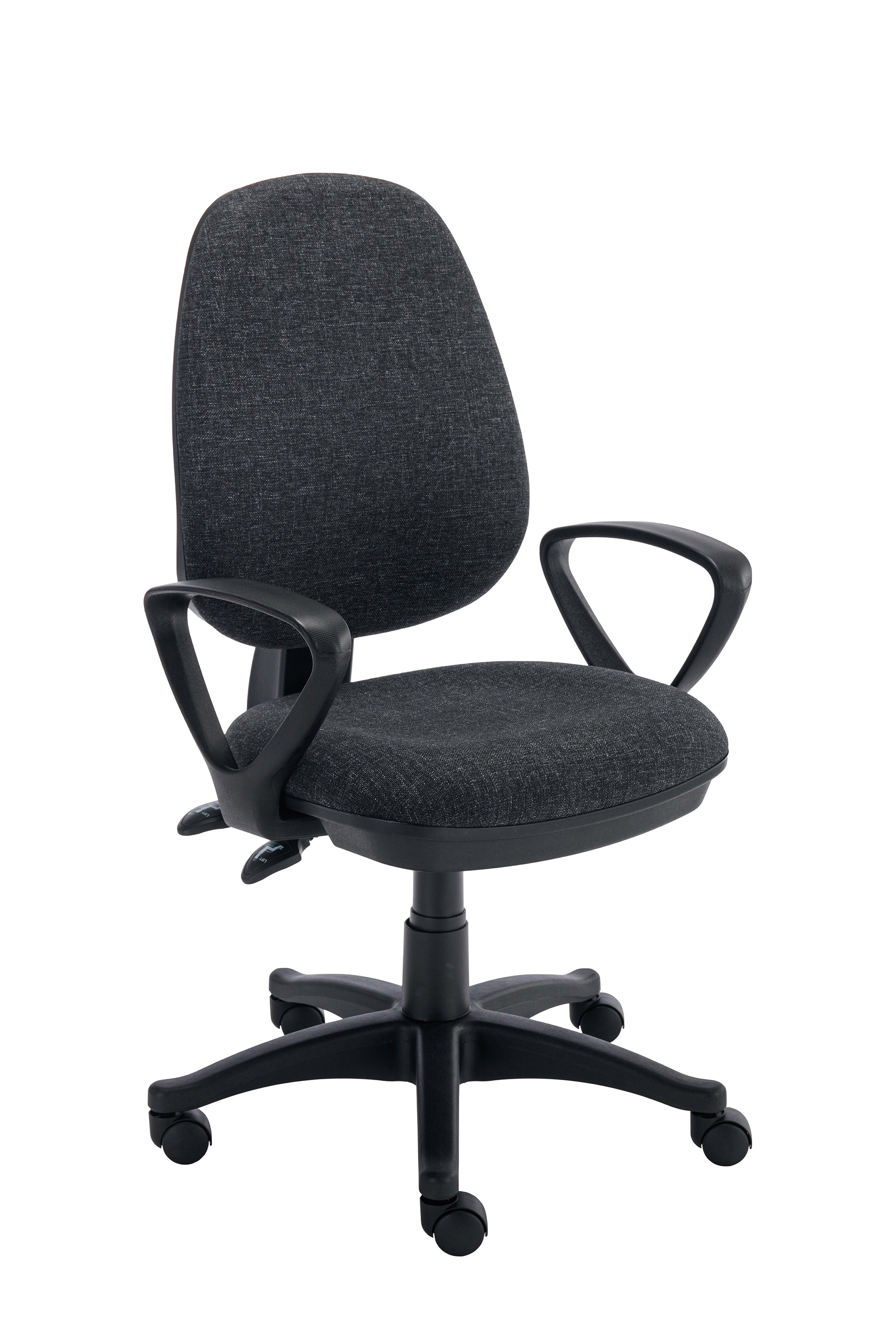 Versi 2 Lever Operator Chair | Fixed Arms | Charcoal