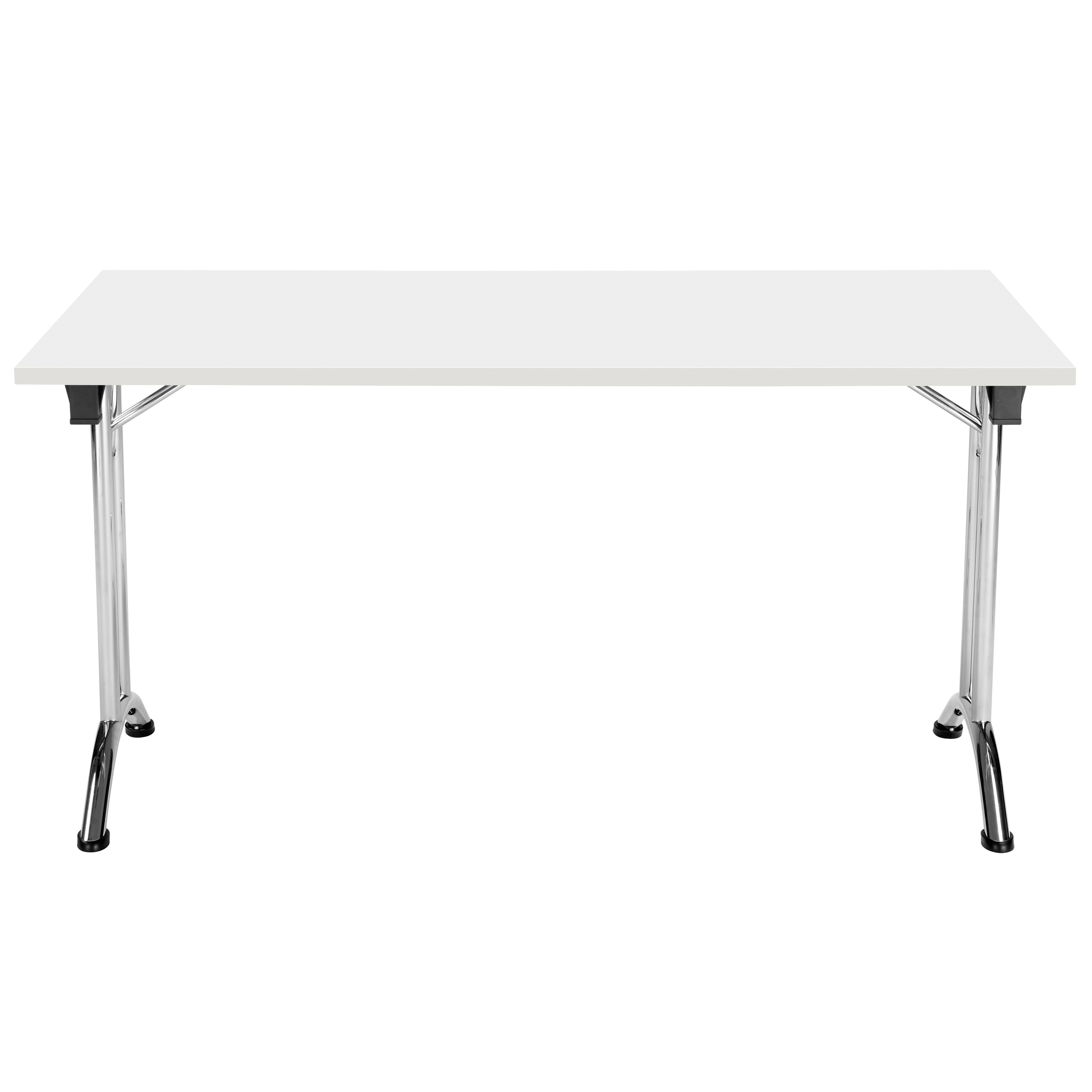 One Union Rectangular Folding Table (FSC) | 1400 X 700 | White/Chrome thumbnail 2
