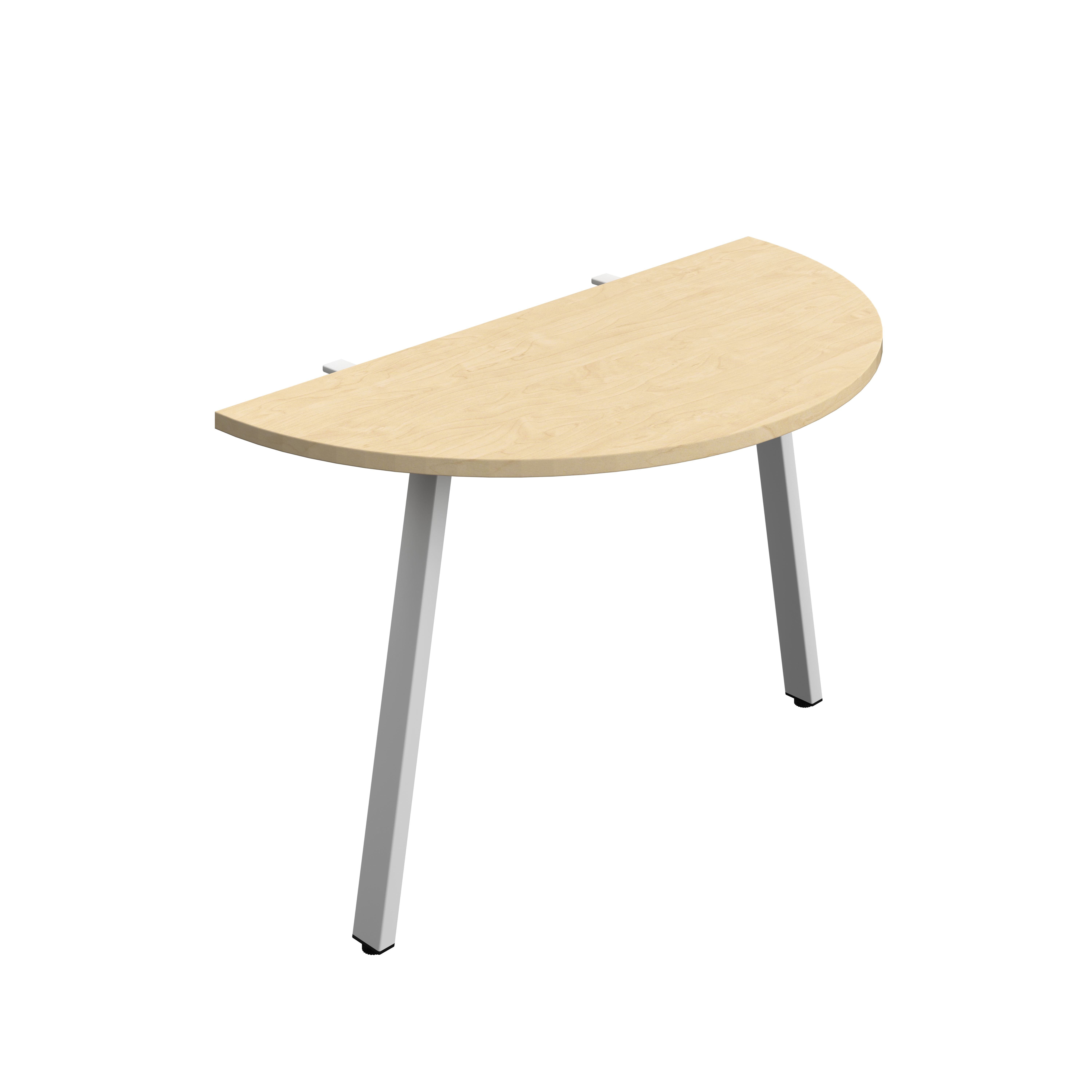 Synergy Screen Depth D-End Single Person Bench : A-Frame Leg : 1200 | 600 | Maple/Silver