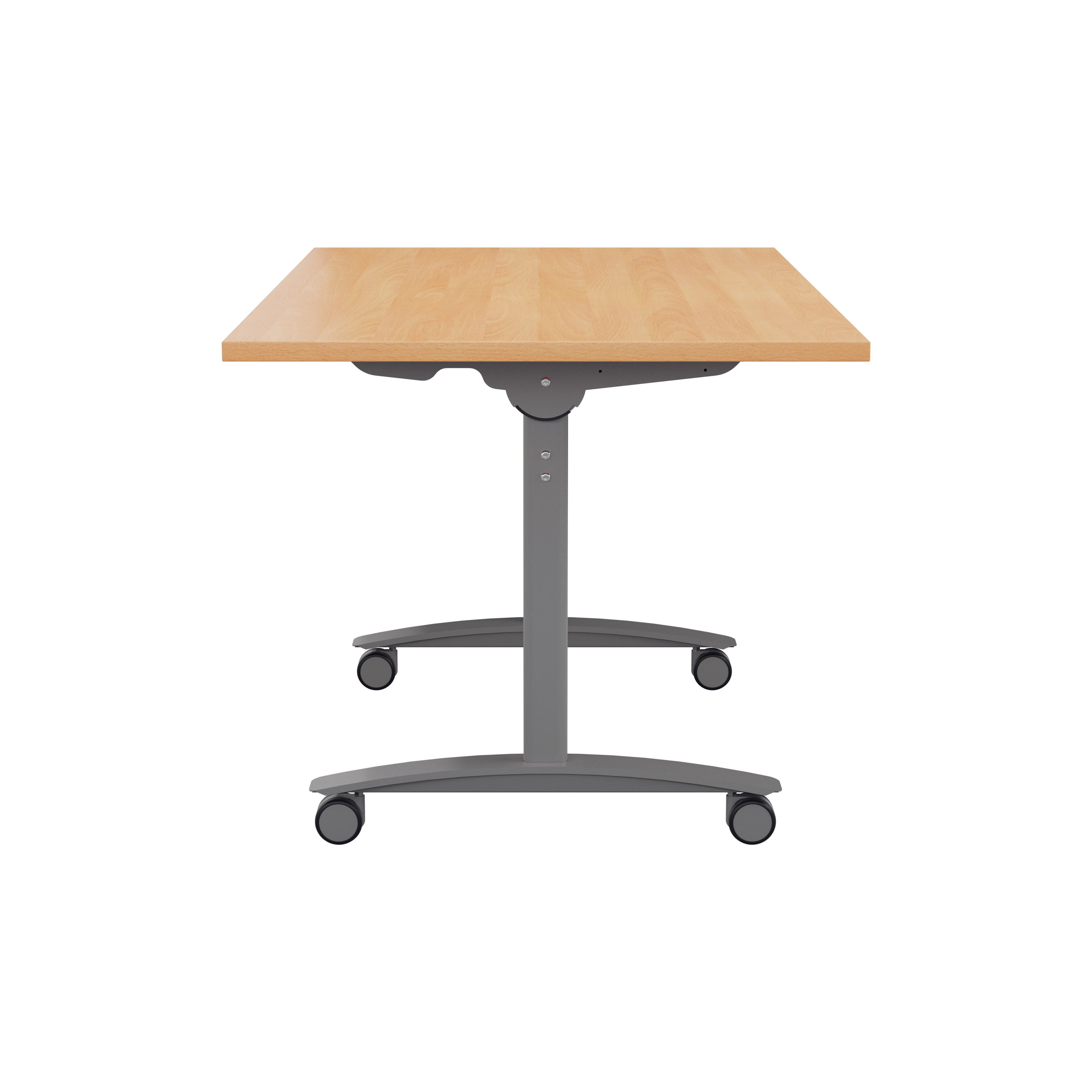 One Rectangular Tilting Table (FSC) | 1200 X 800 | Beech/Silver thumbnail 3