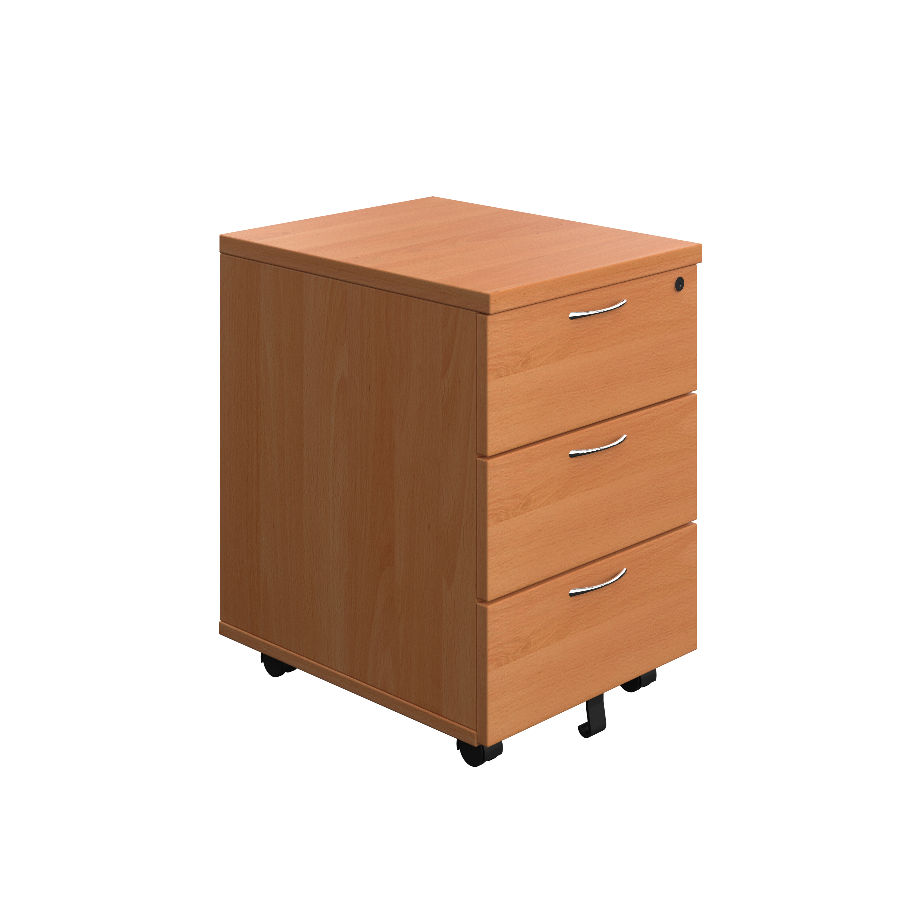 Mobile+Pedestal+3+Drawer+%28FSC%29+Beech