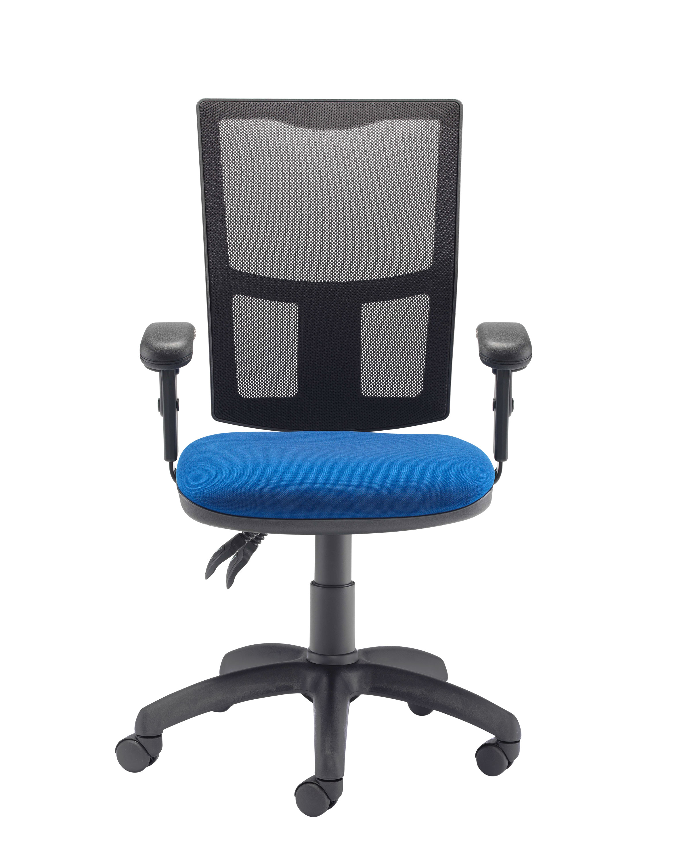 Calypso 2 Mesh Office Chair | Adjustable Arms | Royal Blue thumbnail 2