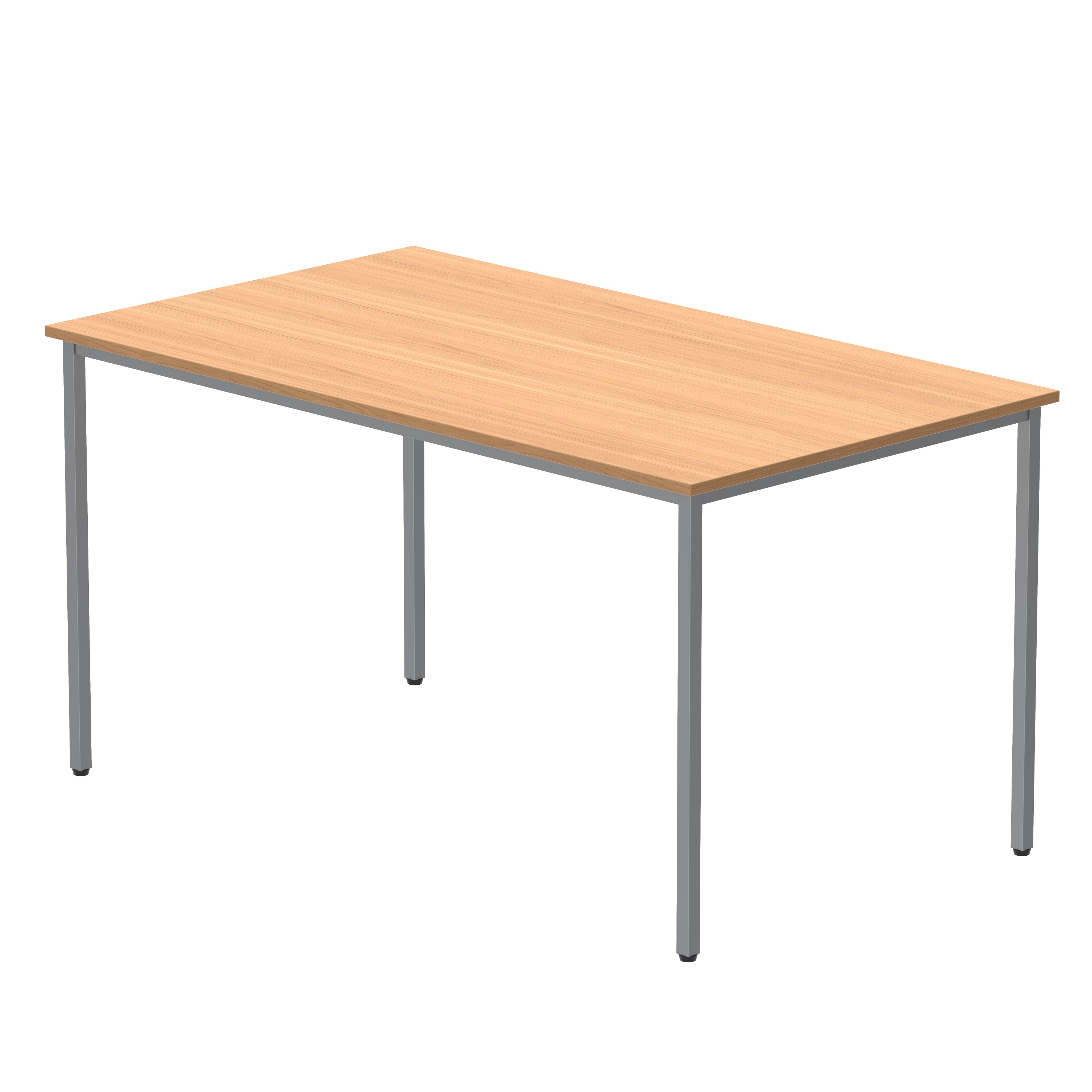 Office Rectangular Multi-Use Table (FSC) | 1400X800 | Norwegian Beech/Silver