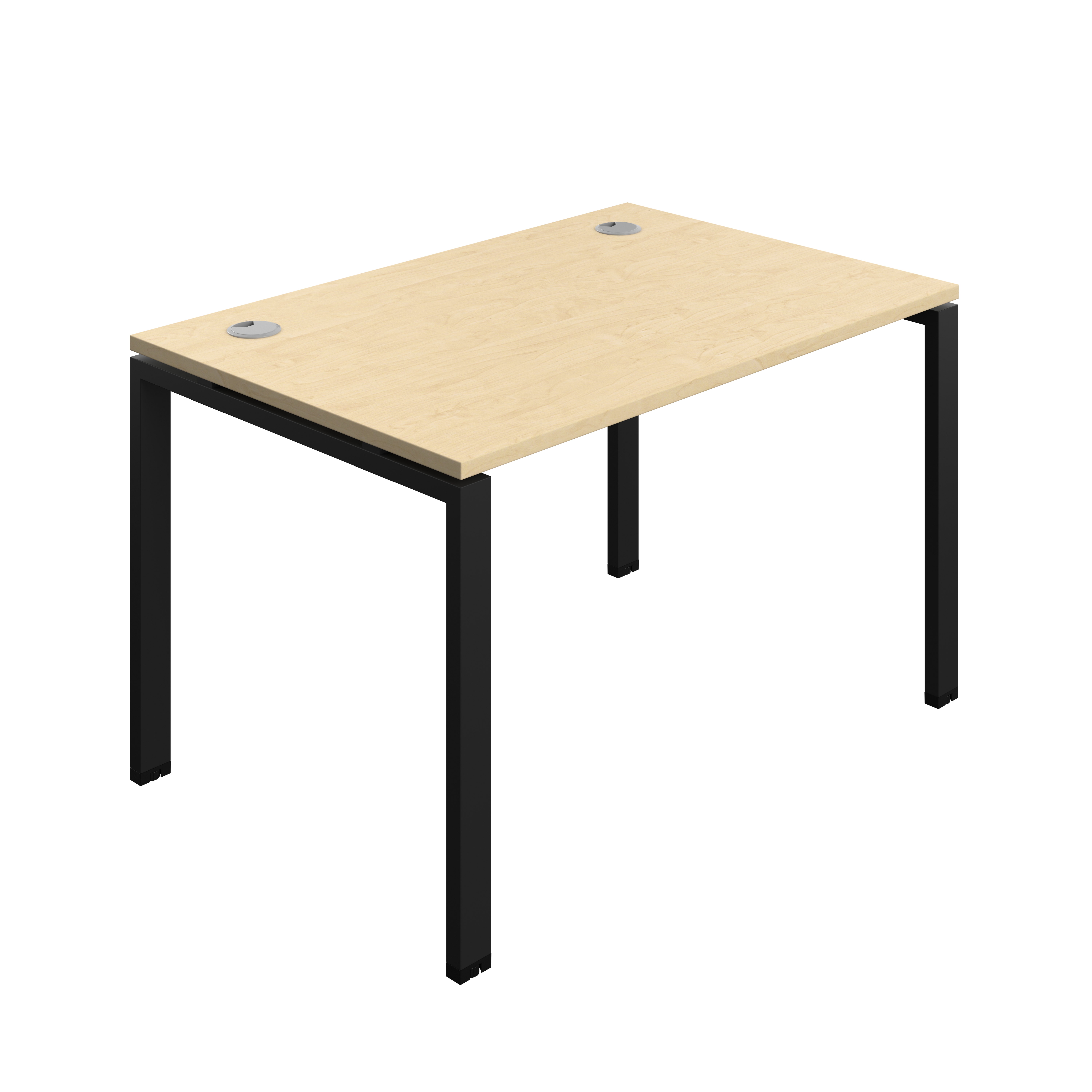Synergy Bench with Cable Ports: 1 Person (FSC) : Goal Post Leg : 1200 | 800 | Maple/Black