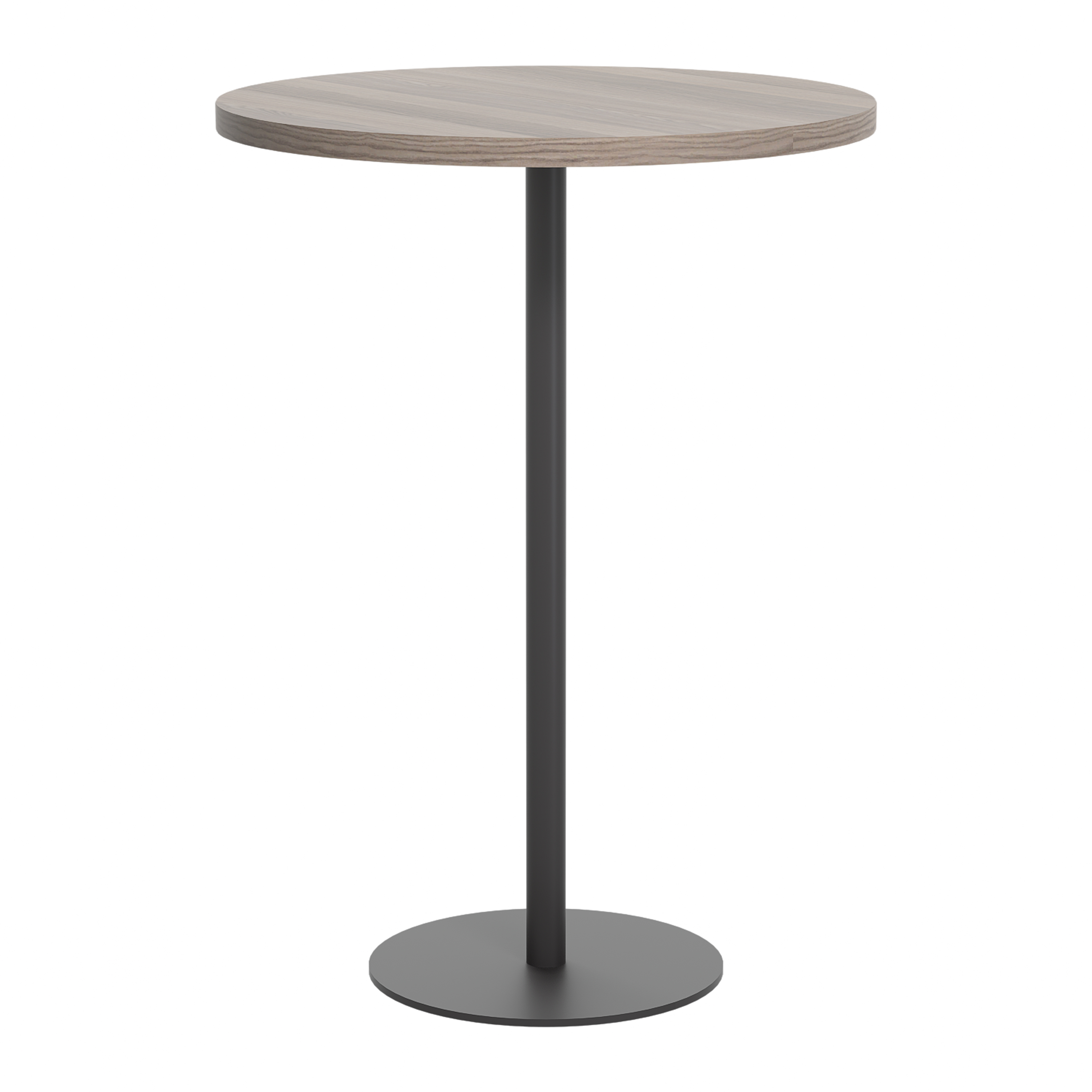 Contract Table High (FSC) | 800mm | Grey Oak/Black