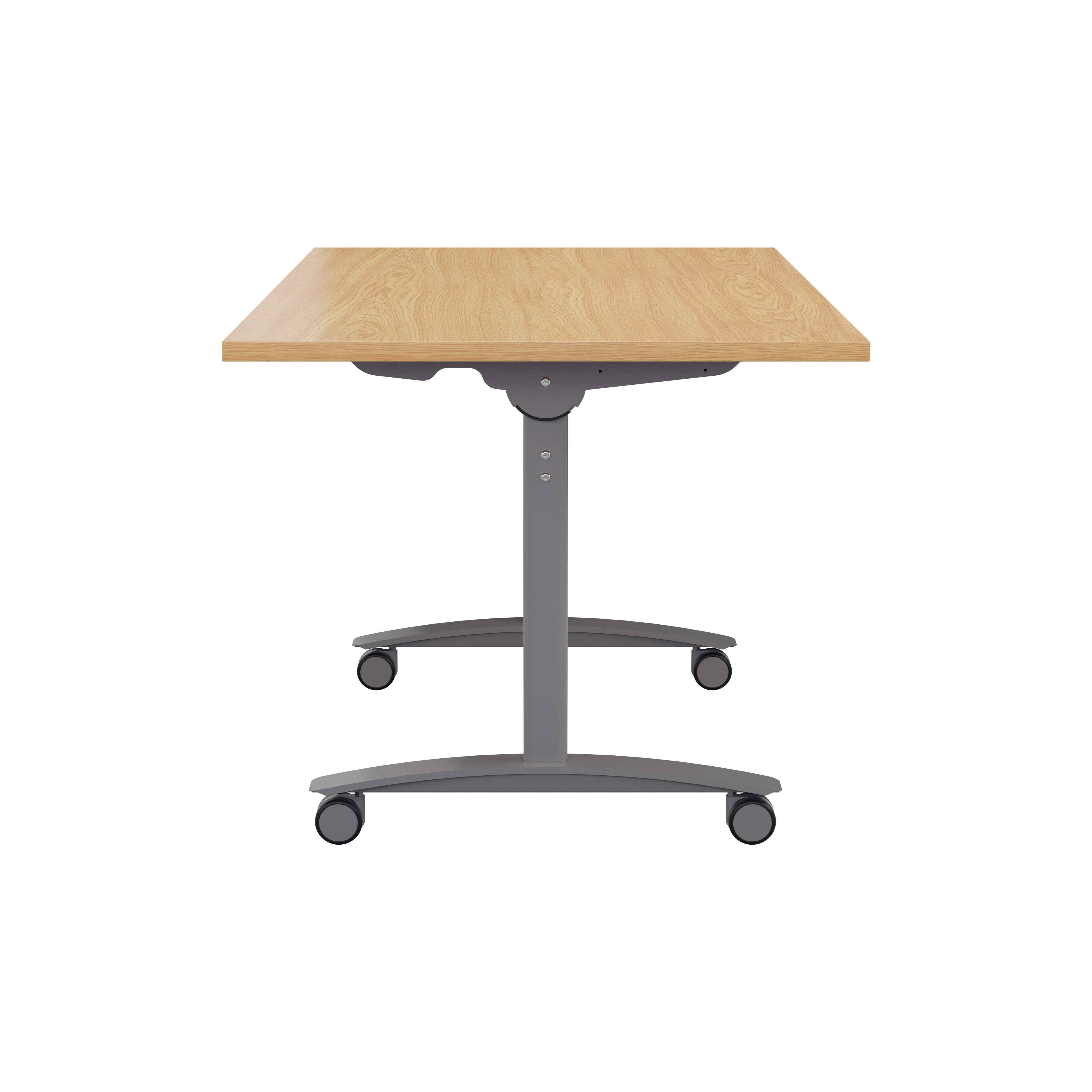 One Rectangular Tilting Table (FSC) | 1400 X 800 | Nova Oak/Silver thumbnail 3
