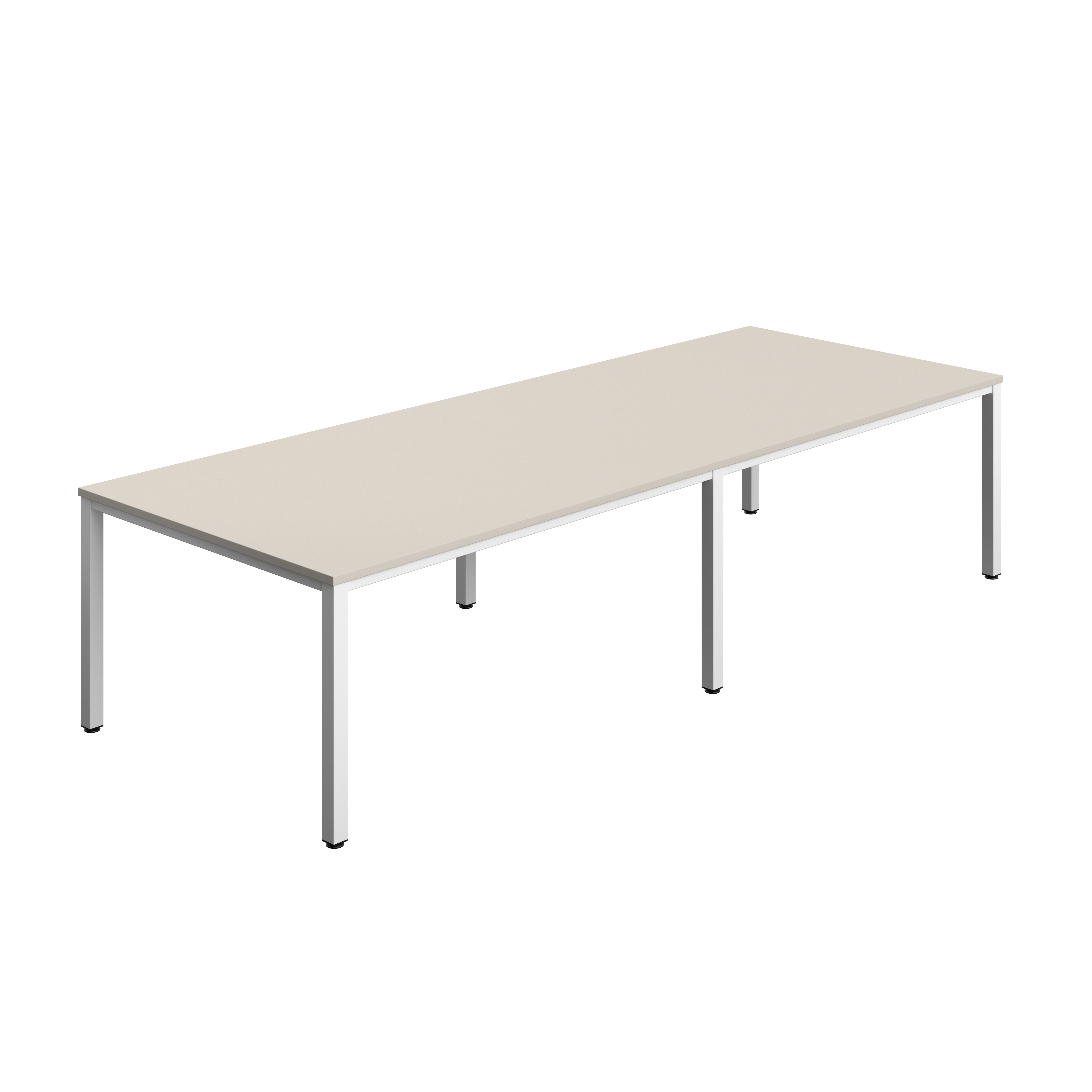 Fraction Infinity Rectangular Meeting Table (FSC) | 3200 X 1200 | Grey/White
