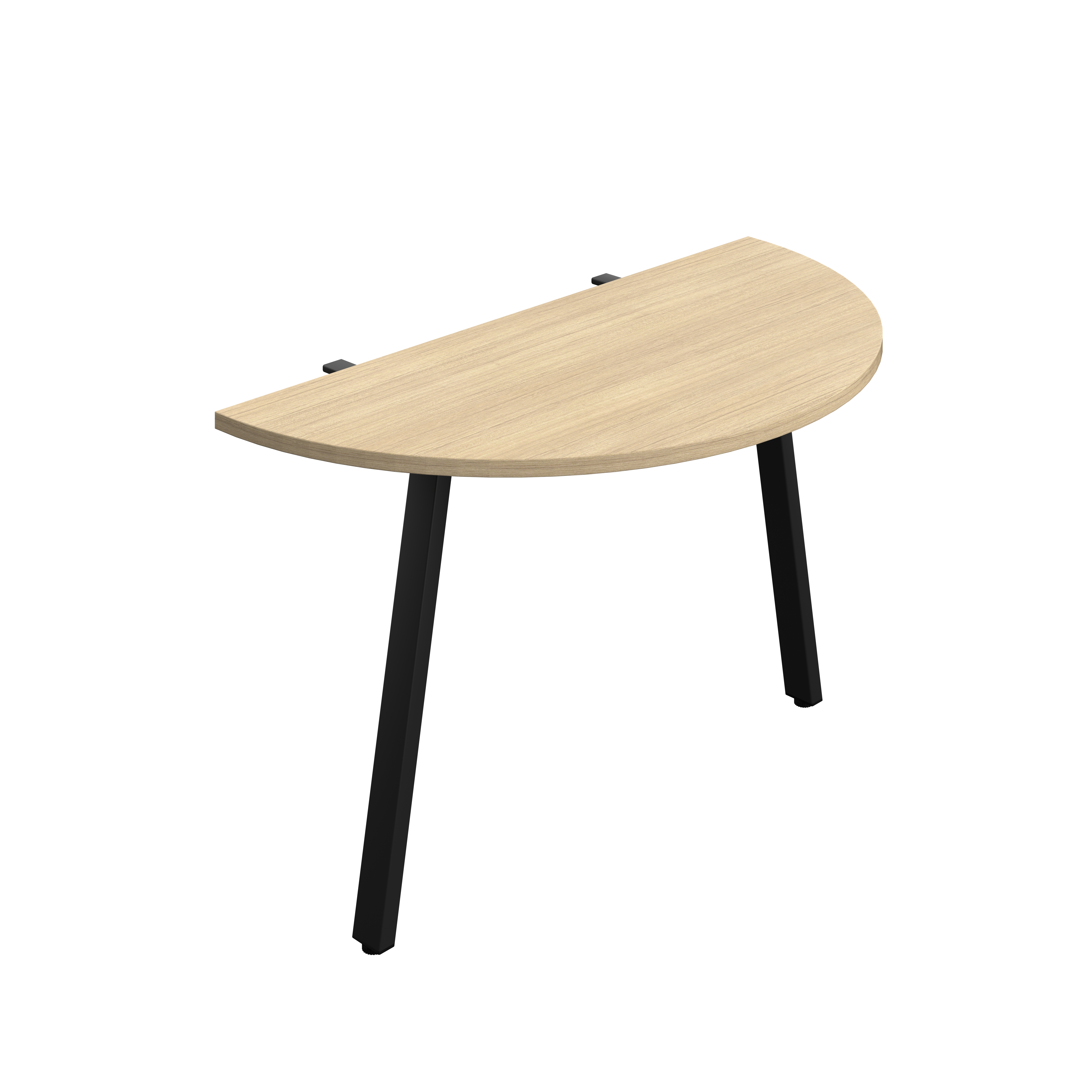 Synergy Screen Depth D-End Single Person Bench : A-Frame Leg : 1200 | 600 | Nova Oak/Black