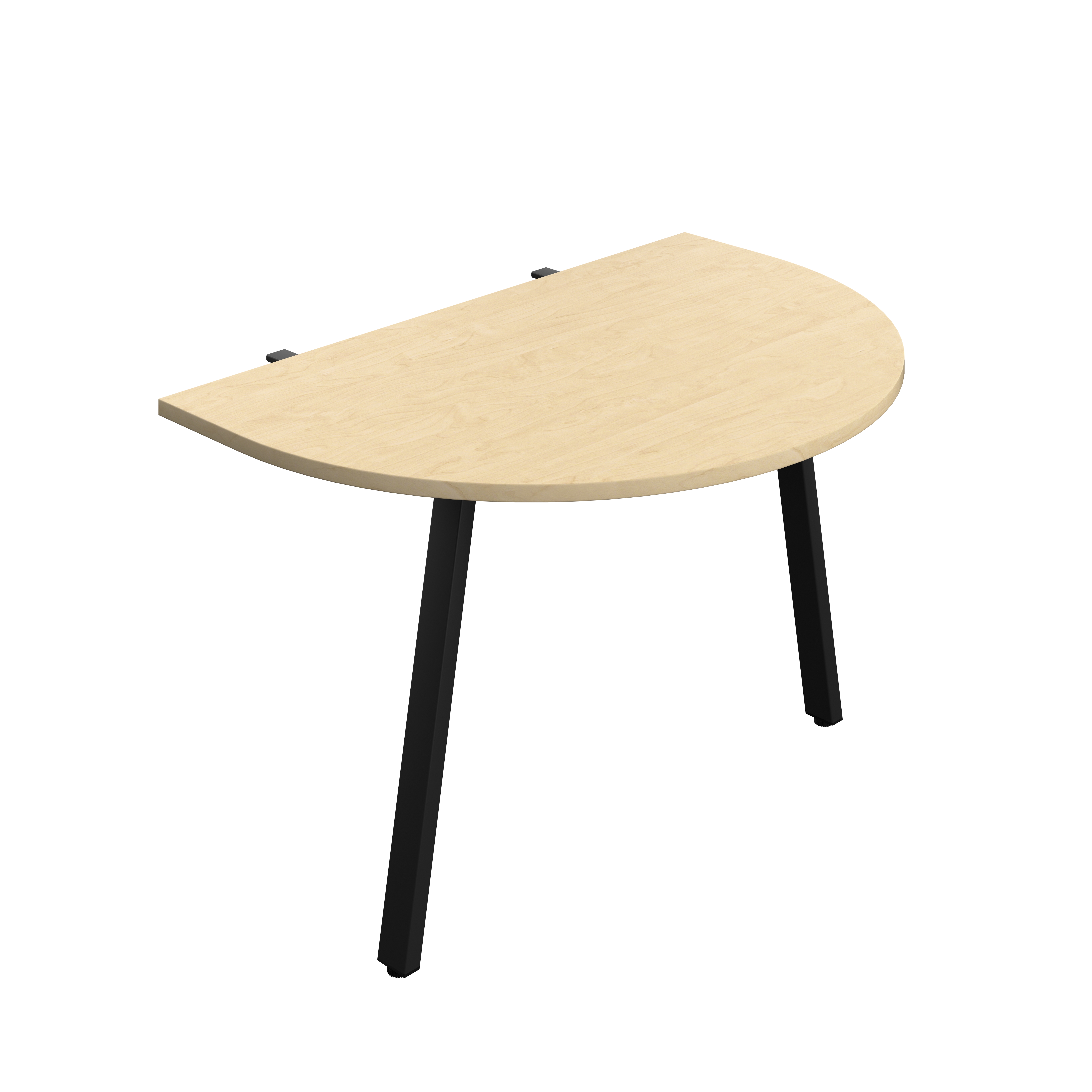 Synergy Screen Depth D-End Single Person Bench : A-Frame Leg : 1200 | 800 | Maple/Black