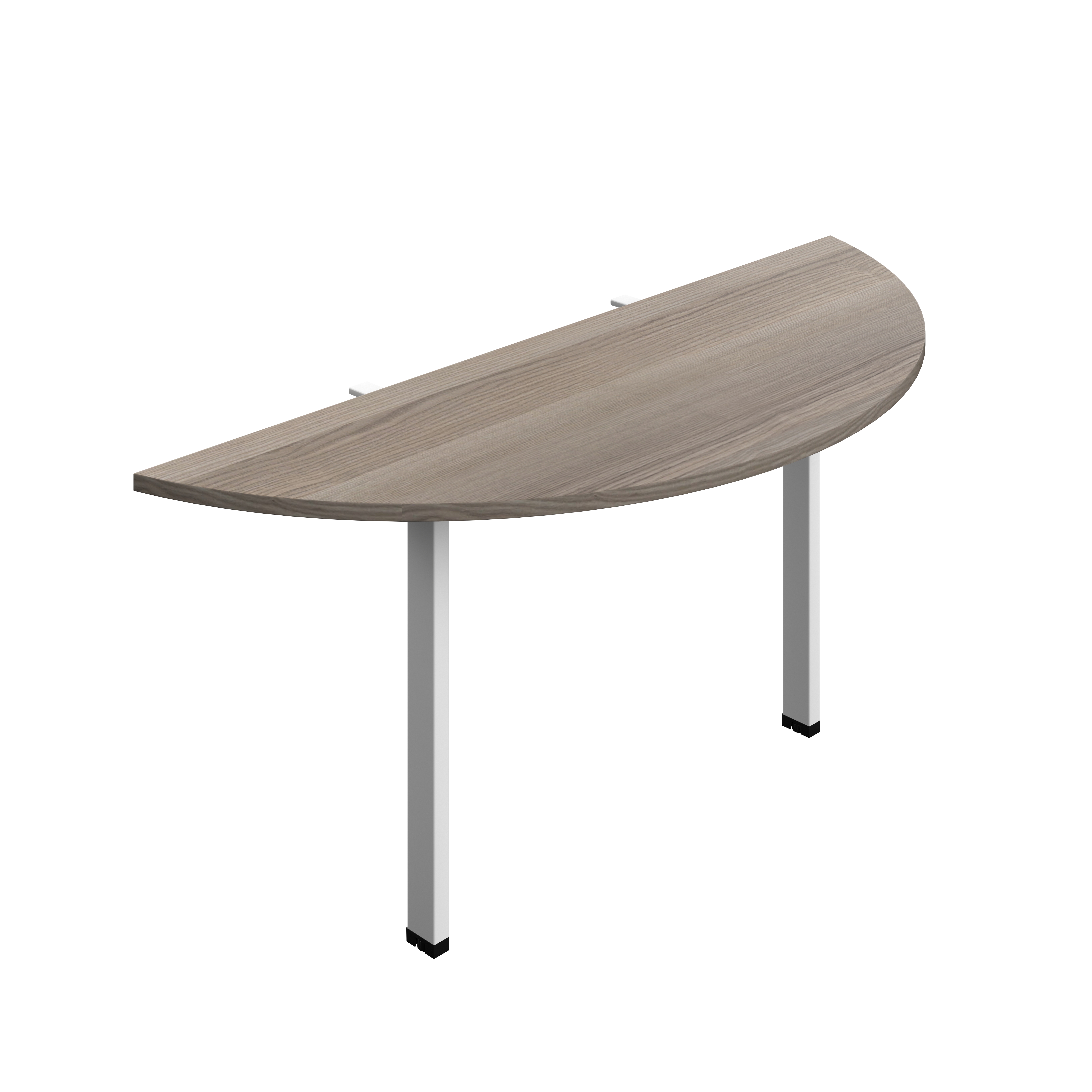 Synergy Screen Depth D-End Single Person Bench : Goal Post Leg : 1600 | 600 | Grey Oak/White