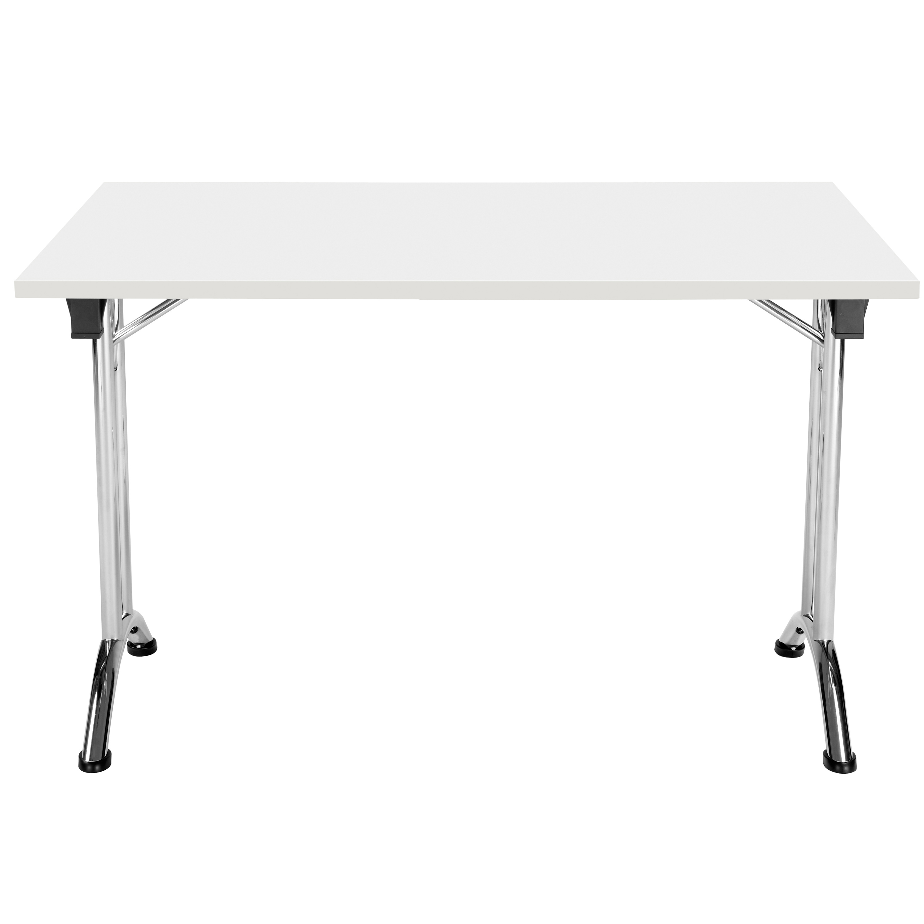 One Union Rectangular Folding Table (FSC) | 1200 X 700 | White/Chrome thumbnail 2