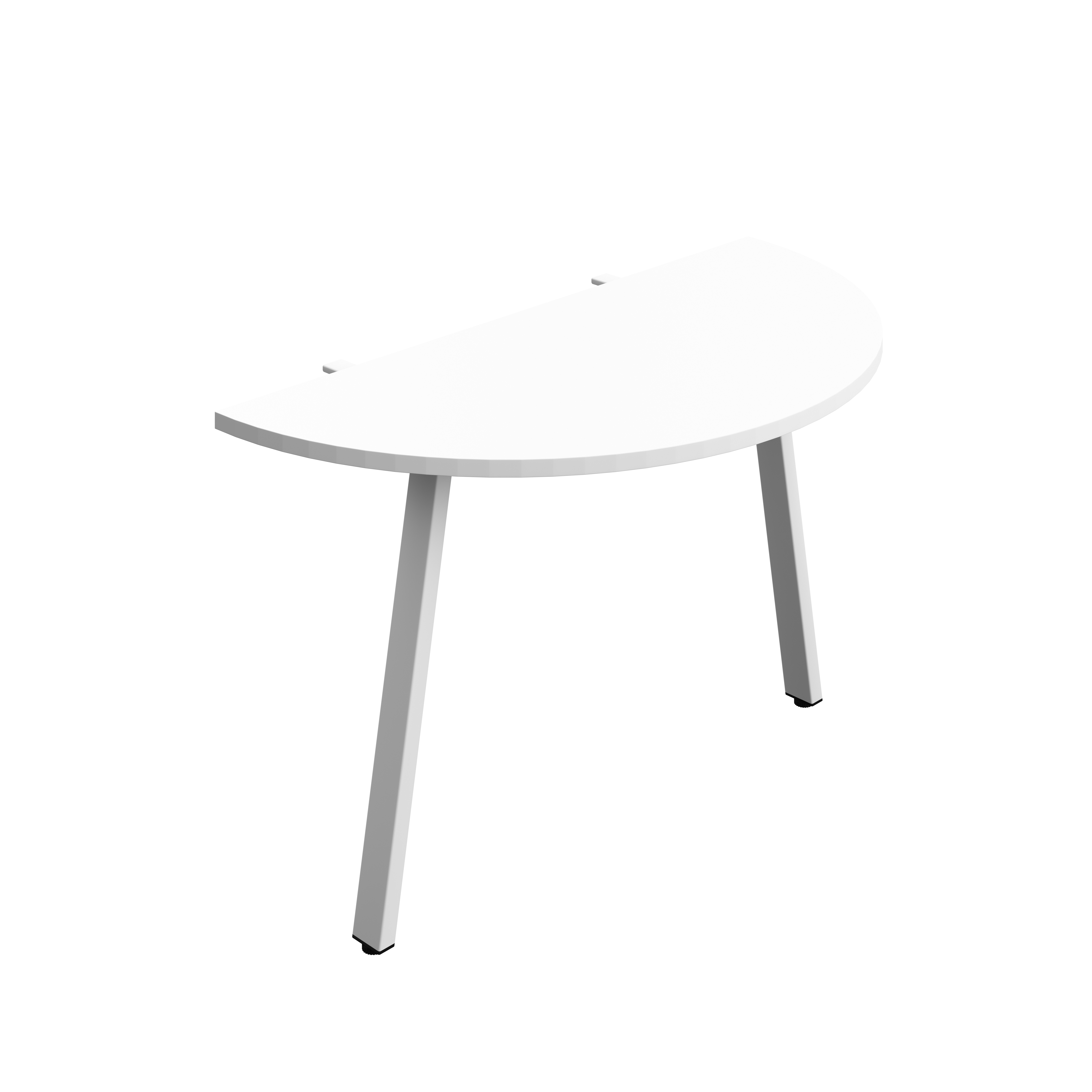 Synergy Screen Depth D-End Single Person Bench : A-Frame Leg : 1200 | 600 | White/White