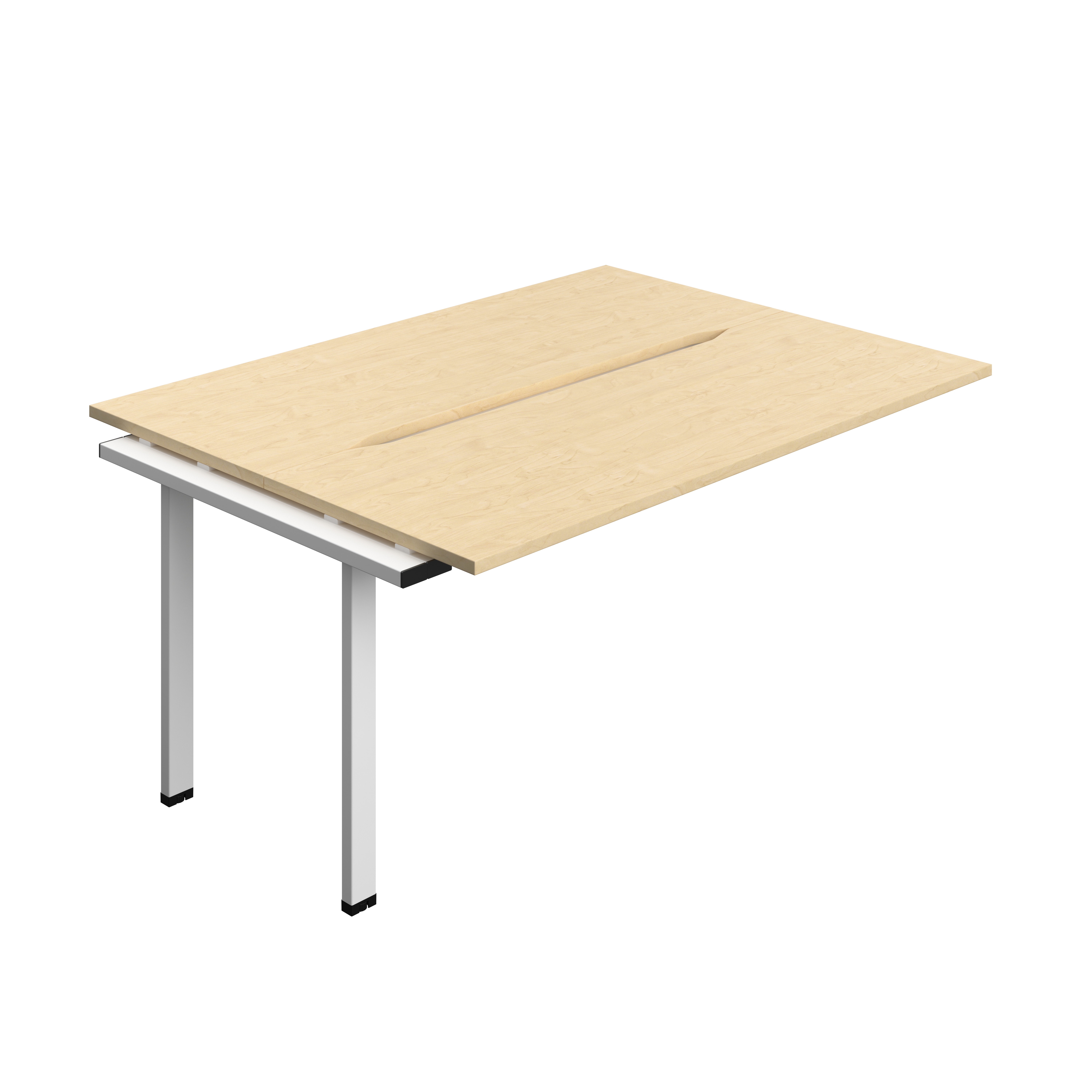 Synergy Bench Extension with Cut Out: 2 Person (FSC) : 1600 | 700 | Maple/White