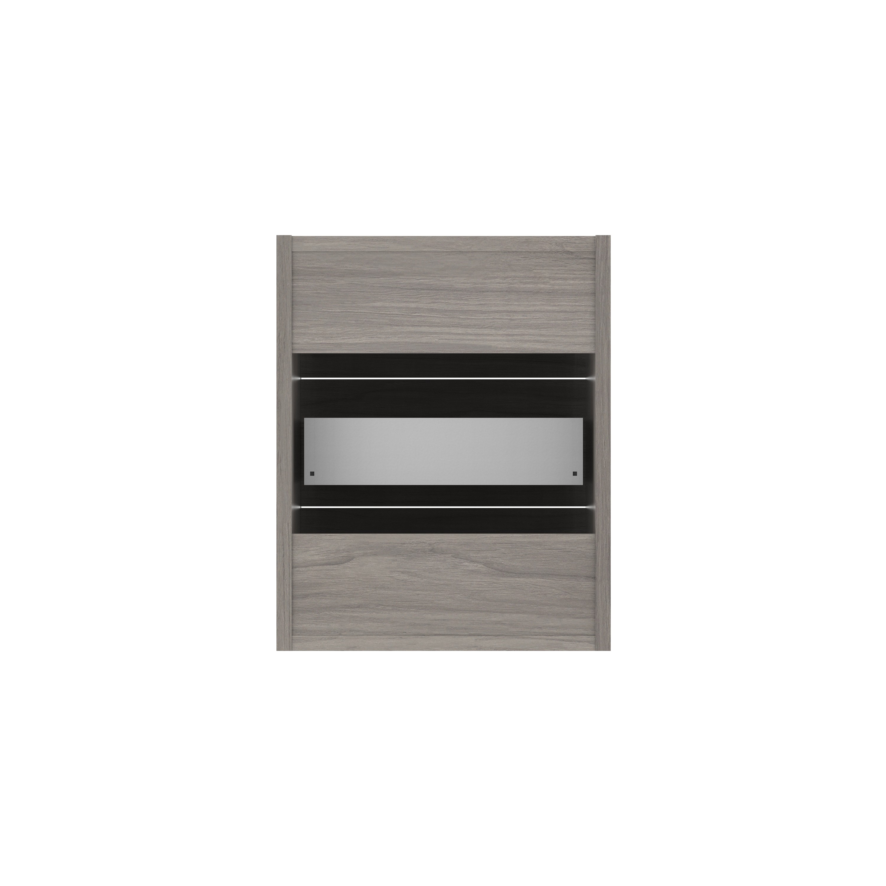 Fixed Under Desk Office Storage Unit (FSC) | 3 Drawers | 600 Deep | Alaskan Grey Oak thumbnail 4