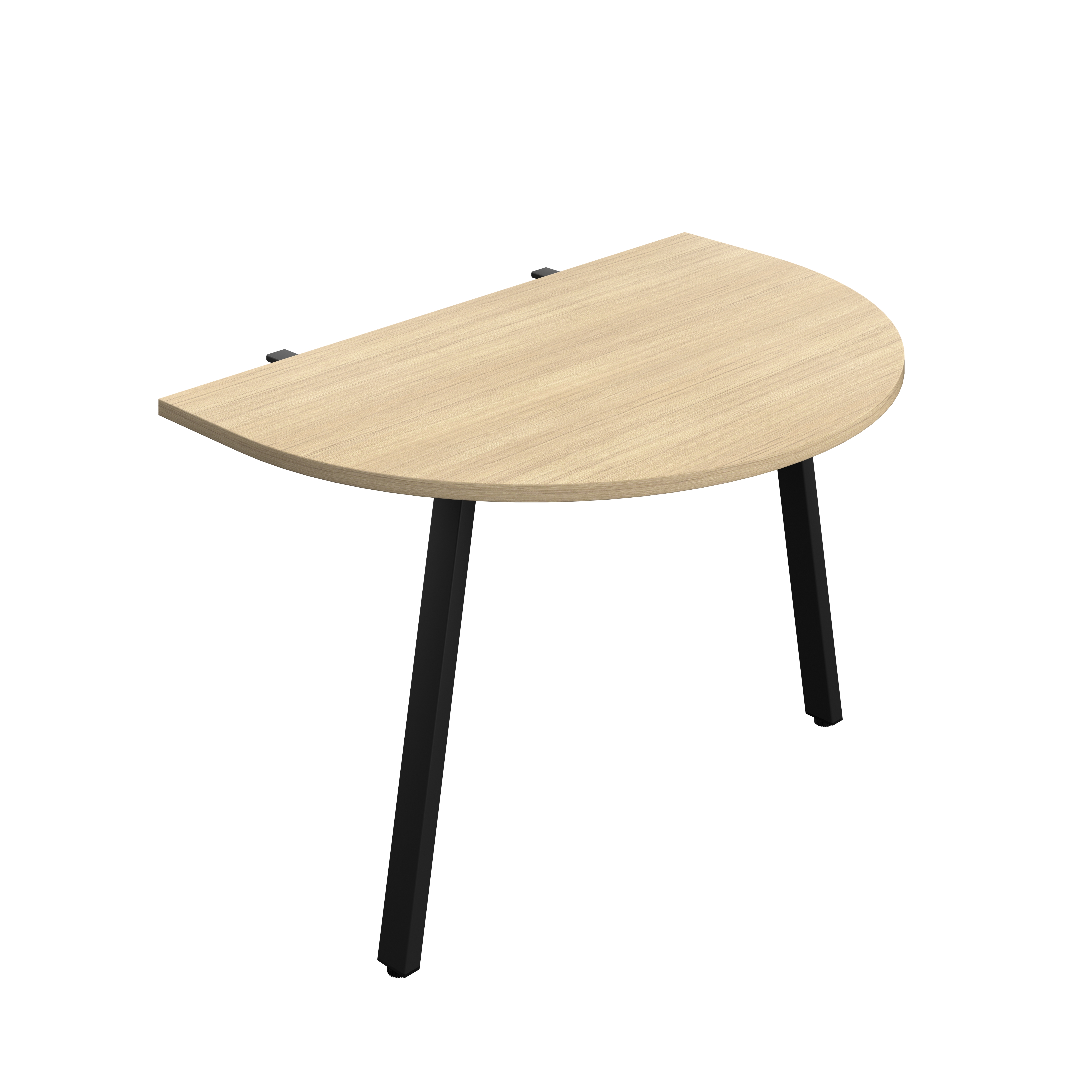 Synergy Screen Depth D-End Single Person Bench : A-Frame Leg : 1200 | 800 | Nova Oak/Black