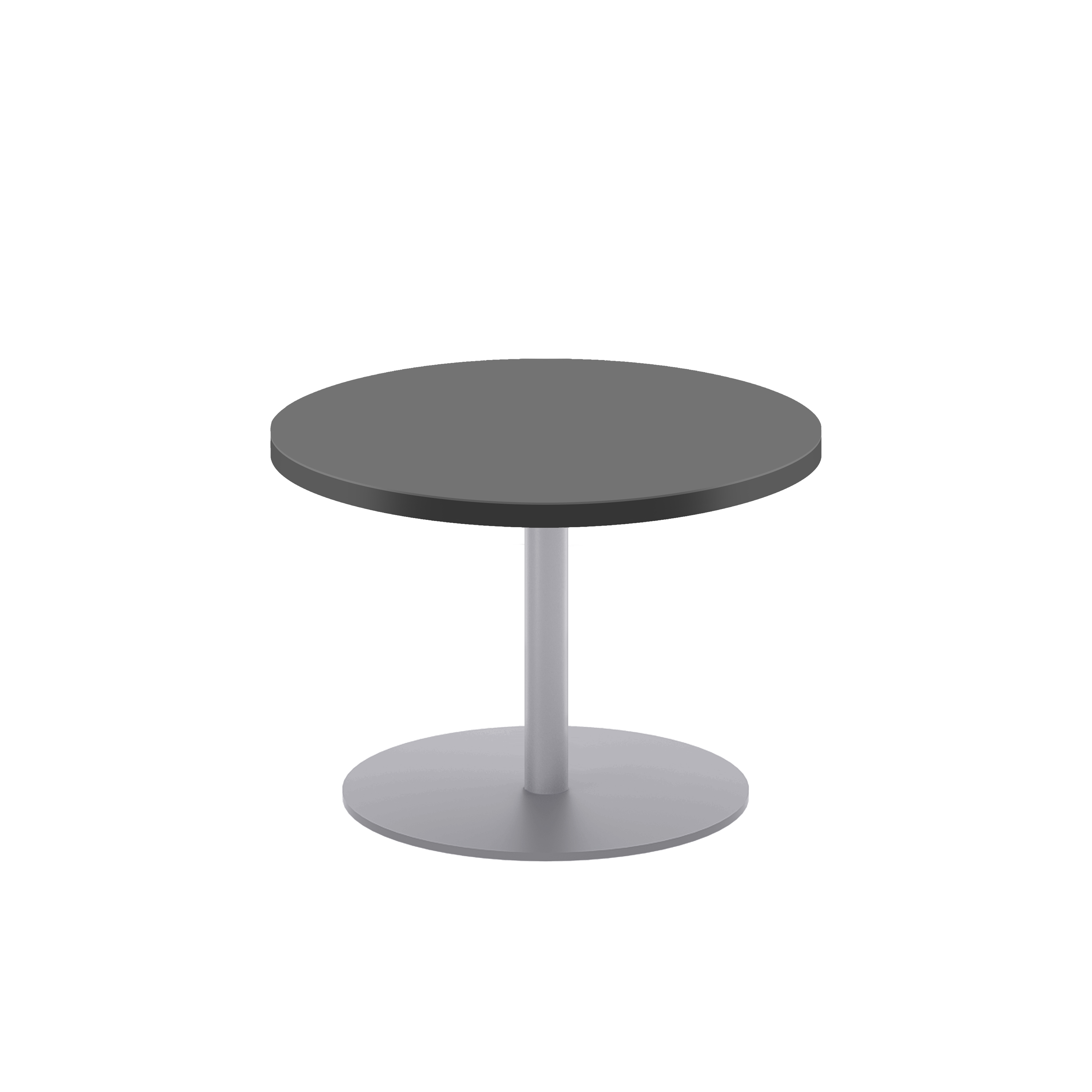 Contract Table Low (FSC) | 600mm | Black/Silver