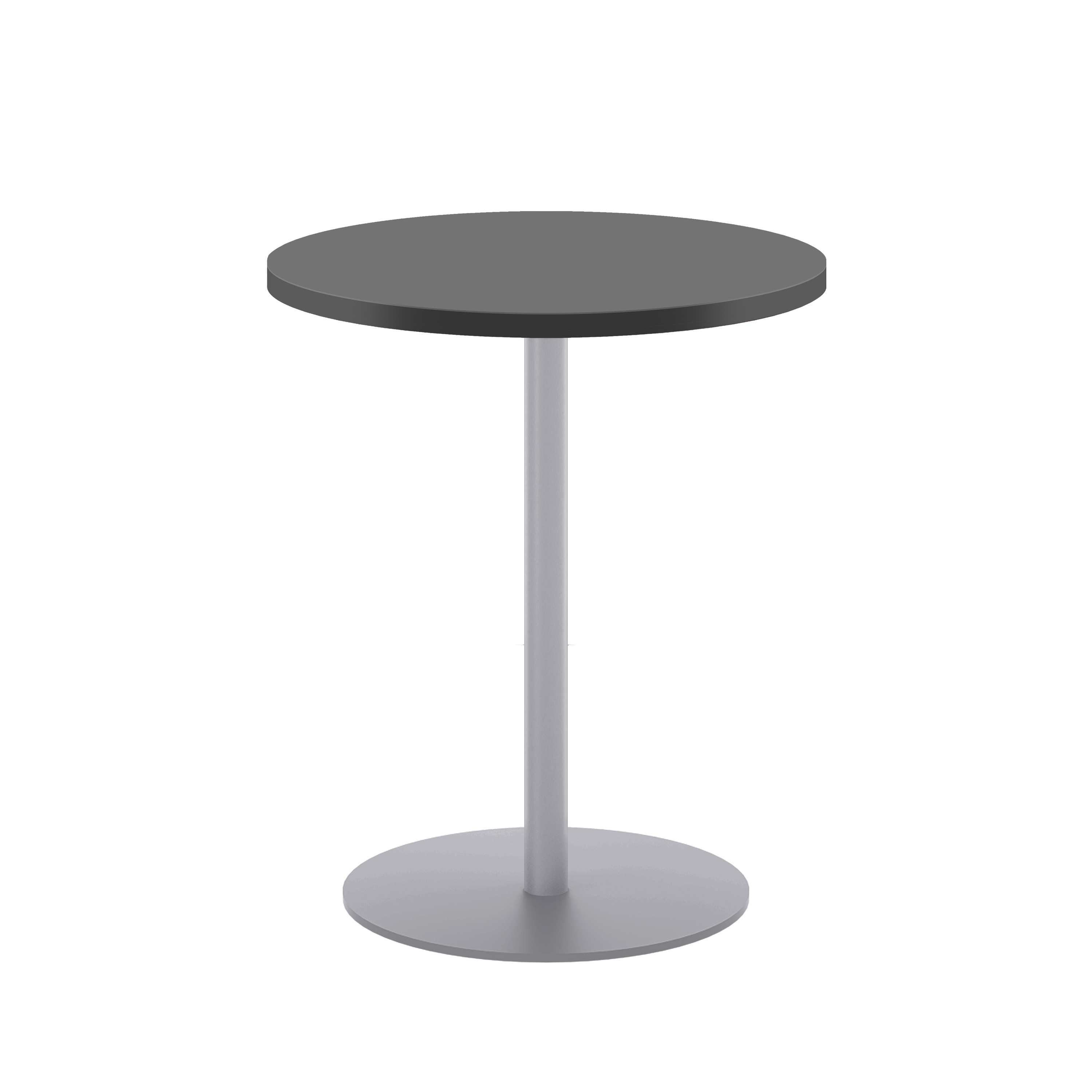 Contract Table Mid (FSC) | 600mm | Black/Silver