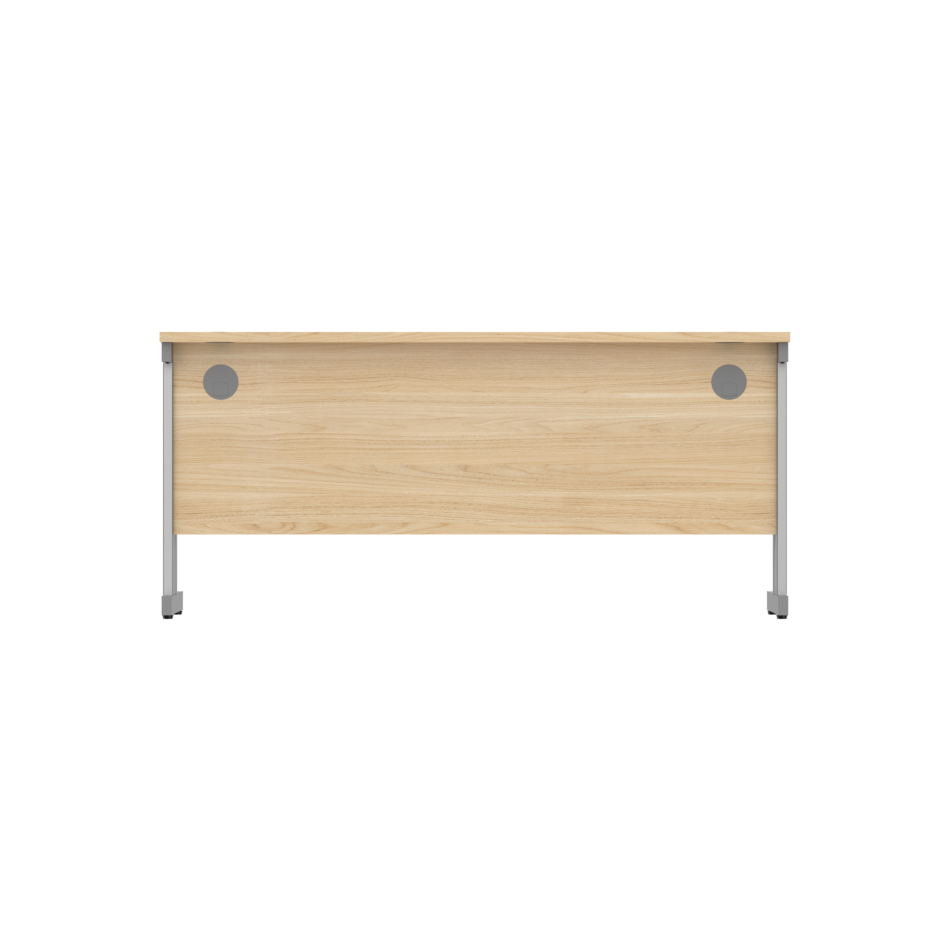 Office Rectangular Desk with Steel Double Upright Cantilever Frame (FSC) | 1600X600 | Canadian Oak/Graphite thumbnail 6