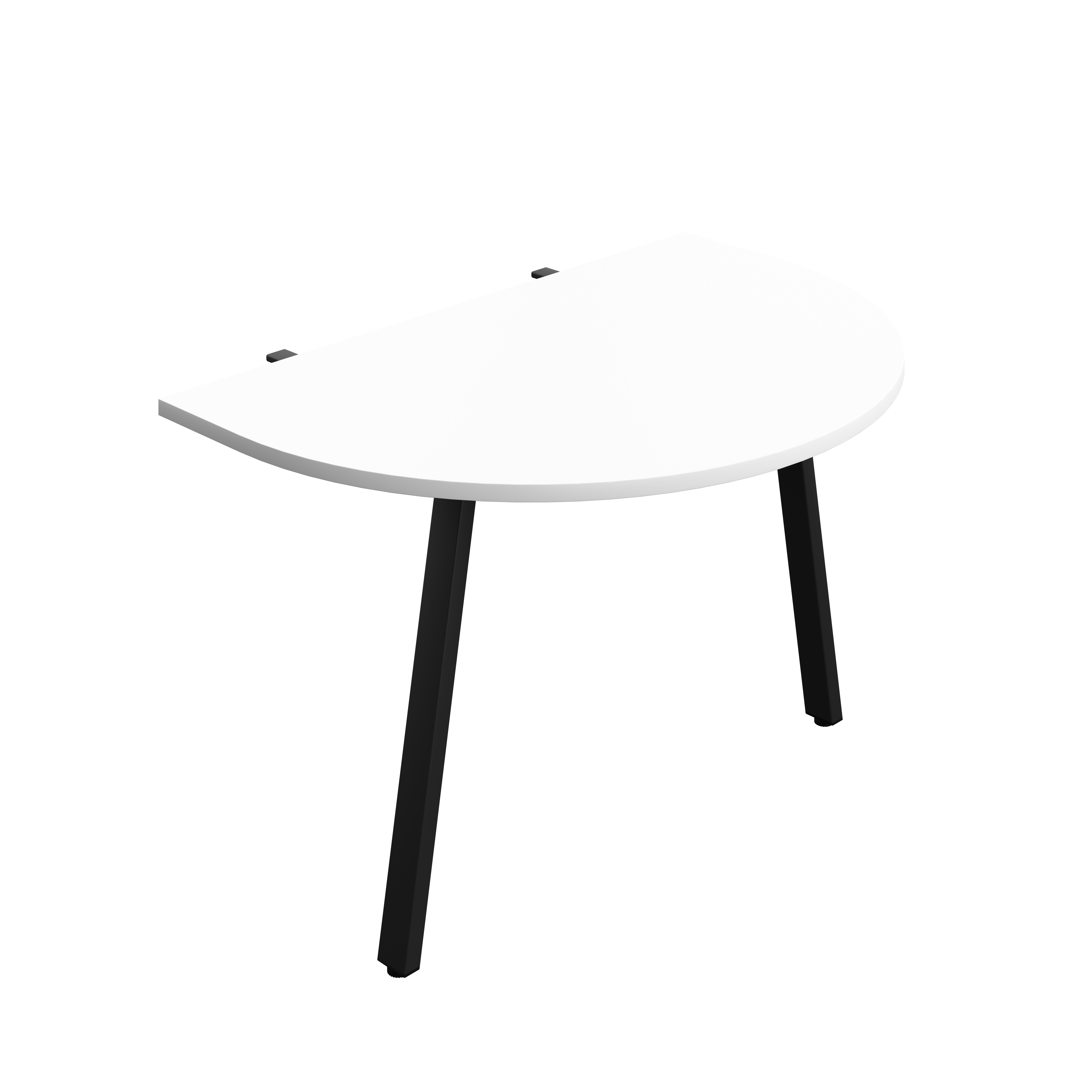 Synergy Screen Depth D-End Single Person Bench : A-Frame Leg : 1200 | 800 | White/Black