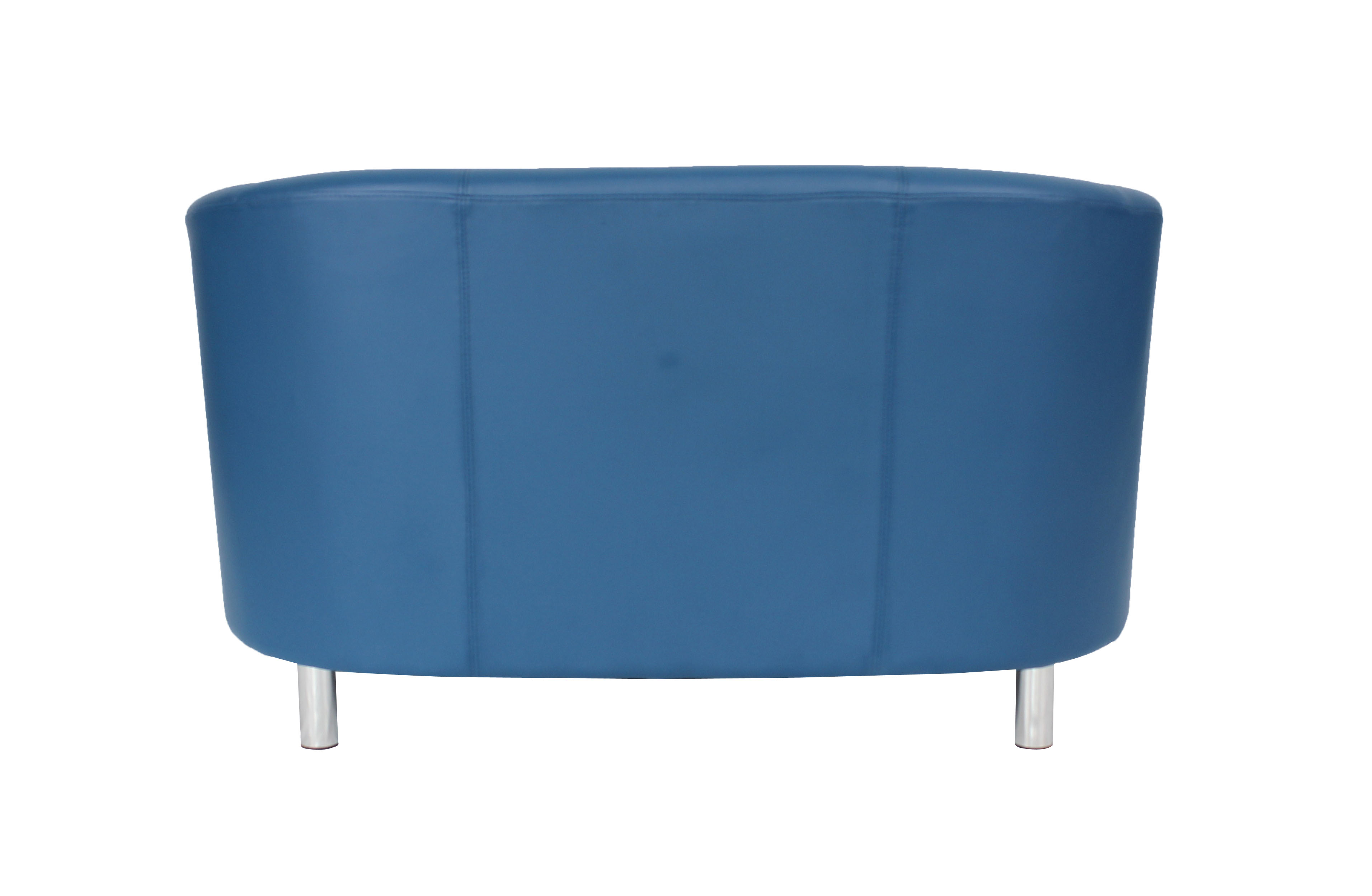 Tub Sofa with Metal Feet | Dark Blue PU thumbnail 5