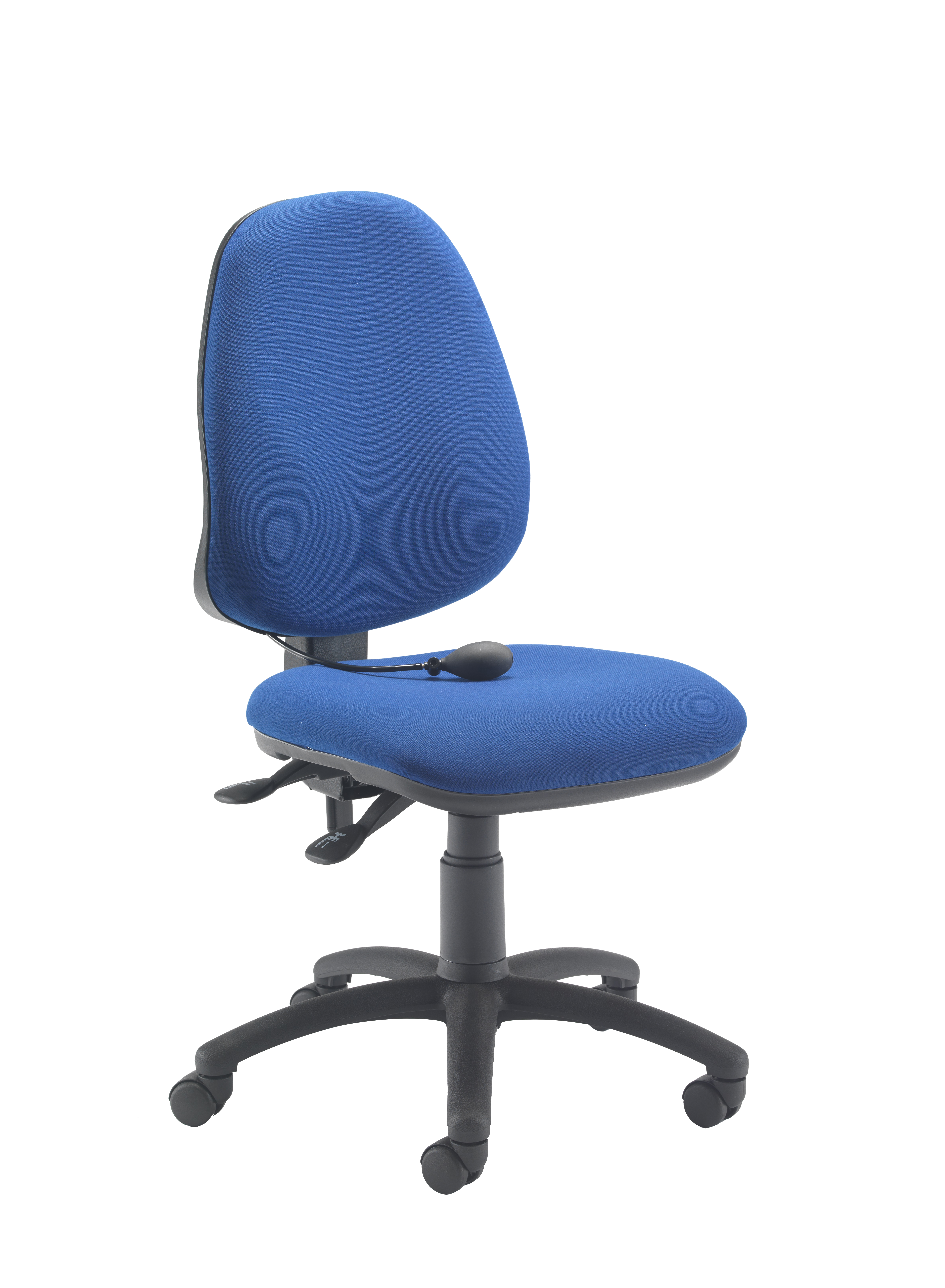 Calypso+Ergo+2+Lever+Office+Chair+with+Lumbar+Pump+No+Arms+Royal+Blue