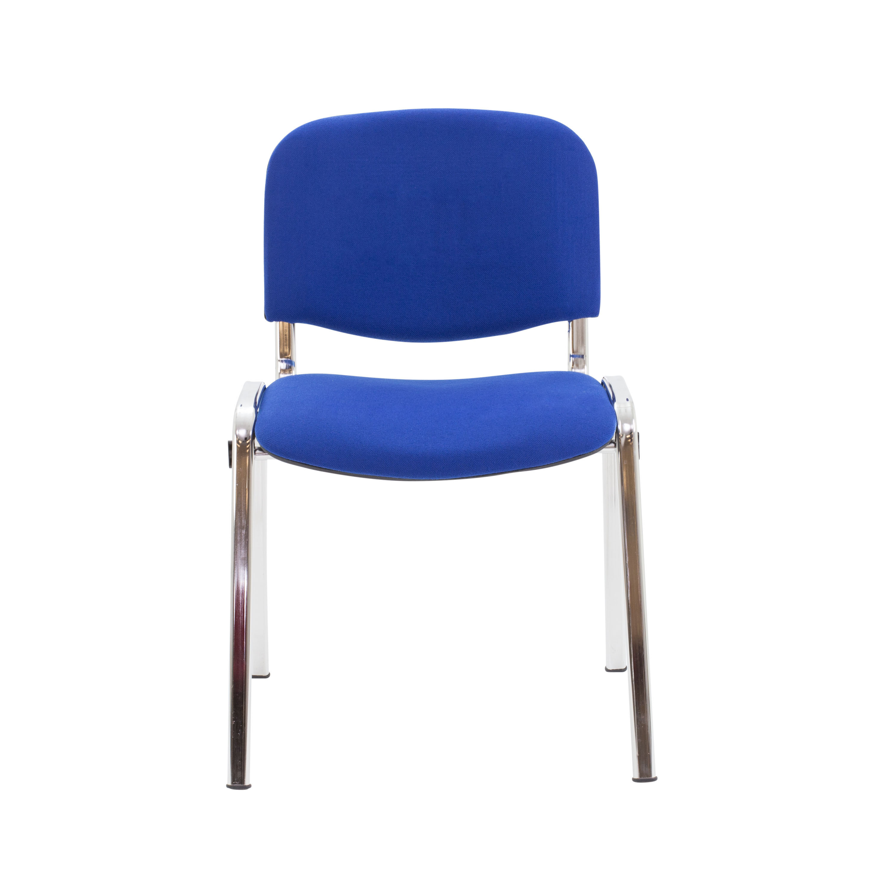Club Chair with Chrome | Royal Blue PU/Chrome thumbnail 2