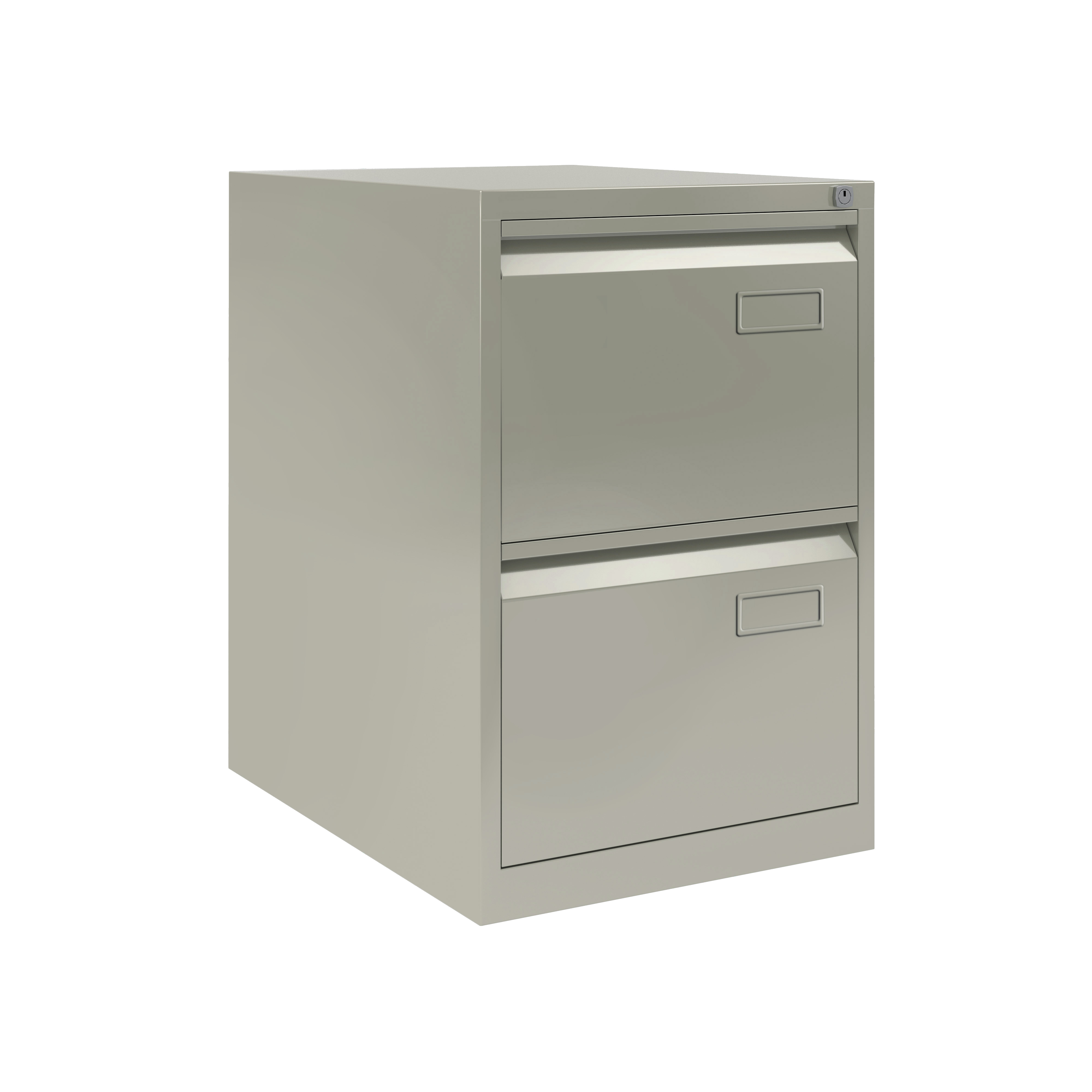 Bisley+2+Drawer+Contract+Steel+Filing+Cabinet+Goose+Grey