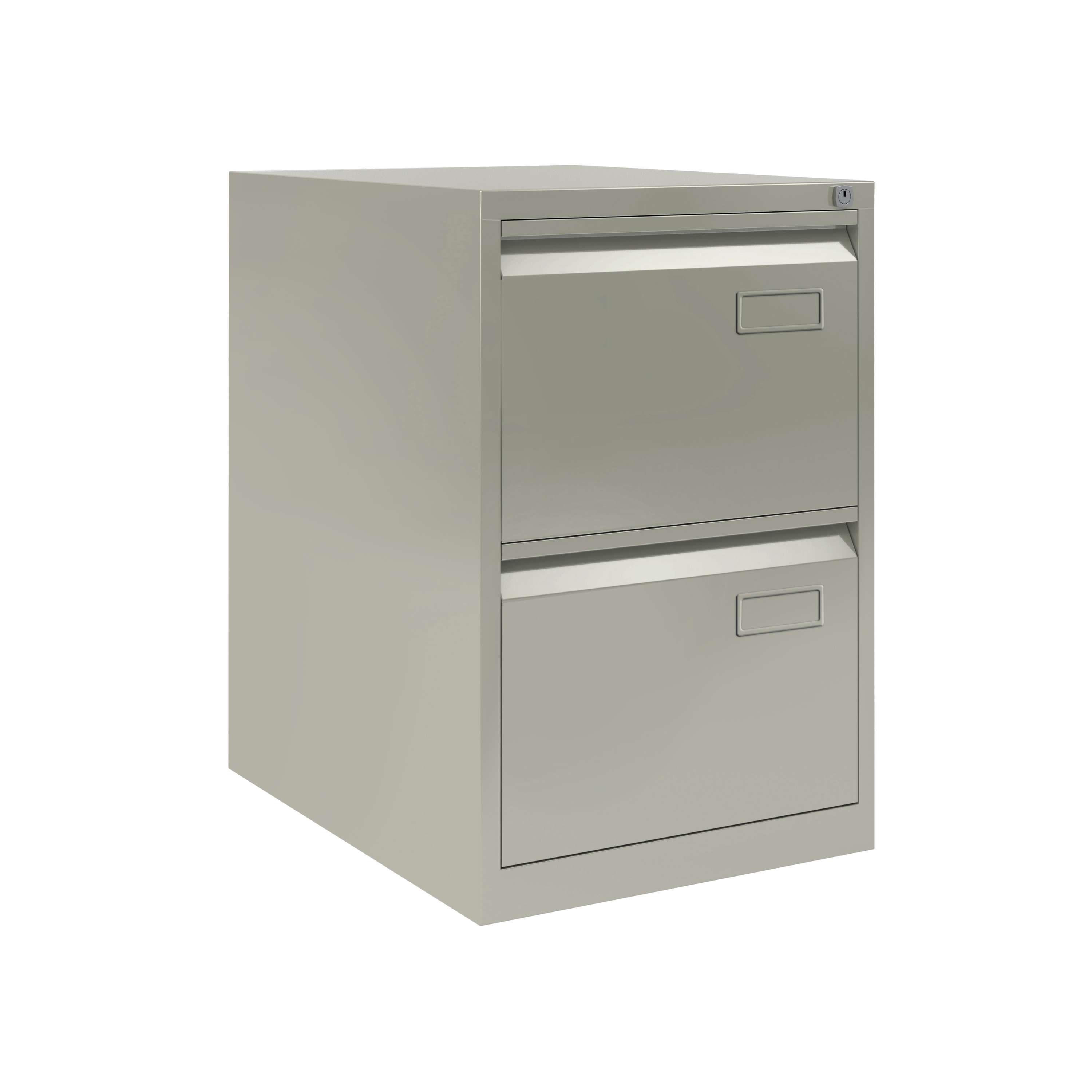Bisley+2+Drawer+Contract+Steel+Filing+Cabinet+Goose+Grey