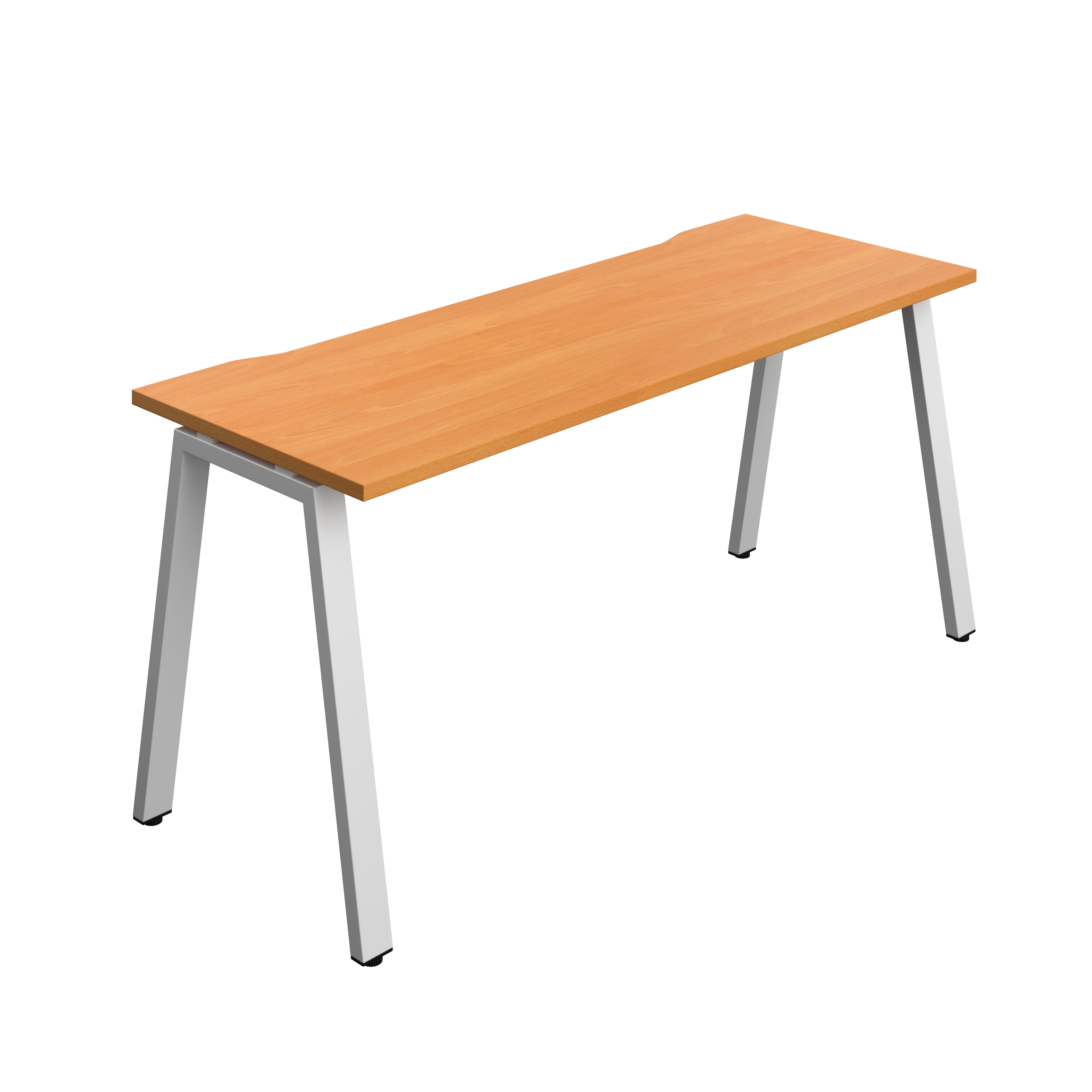 Synergy Bench with Cut Out: 1 Person (FSC) : A-Frame Leg : 1600 | 700 | Unlimited/Silver