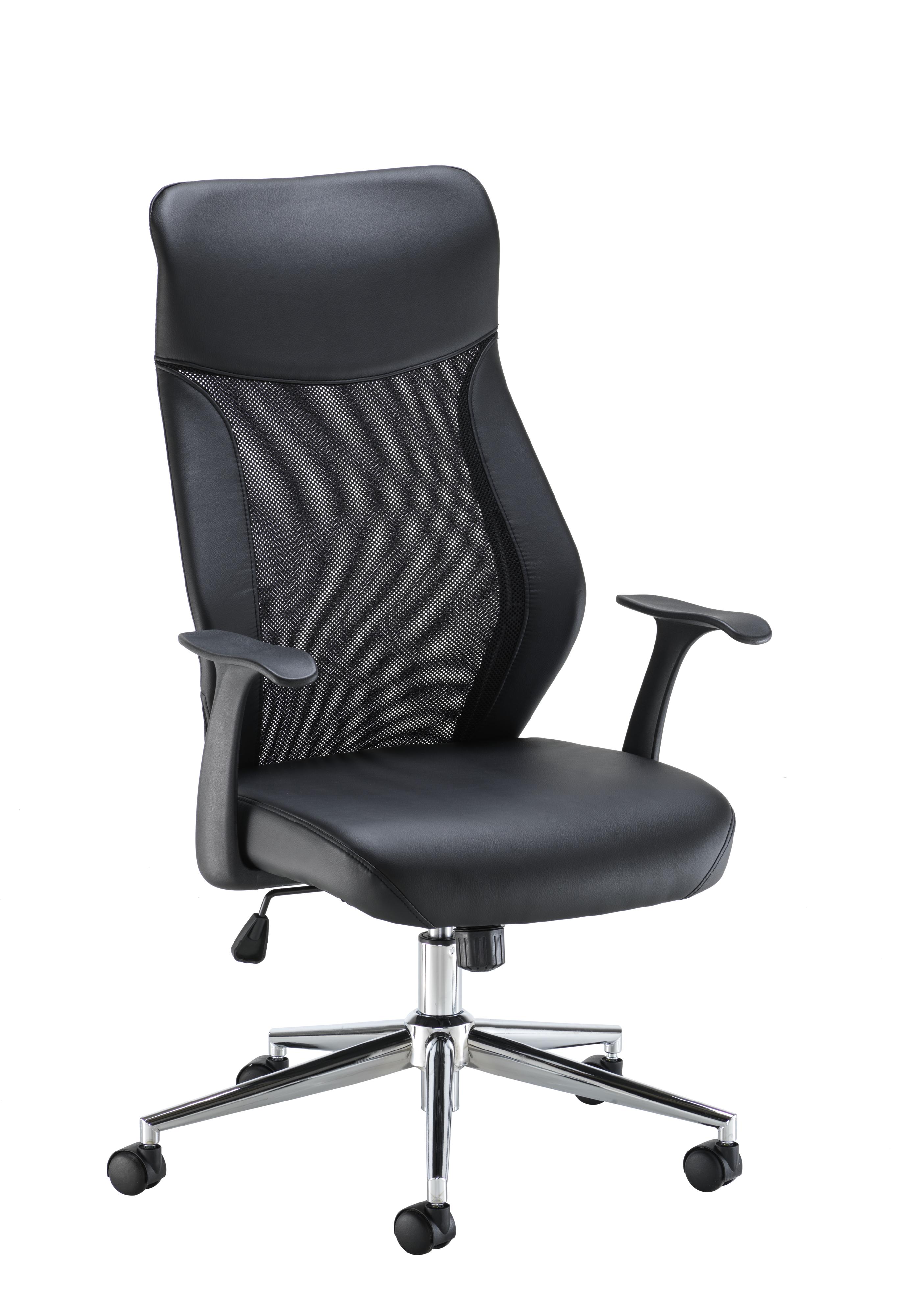 Fonseca+2+Office+Chair+Black+PU