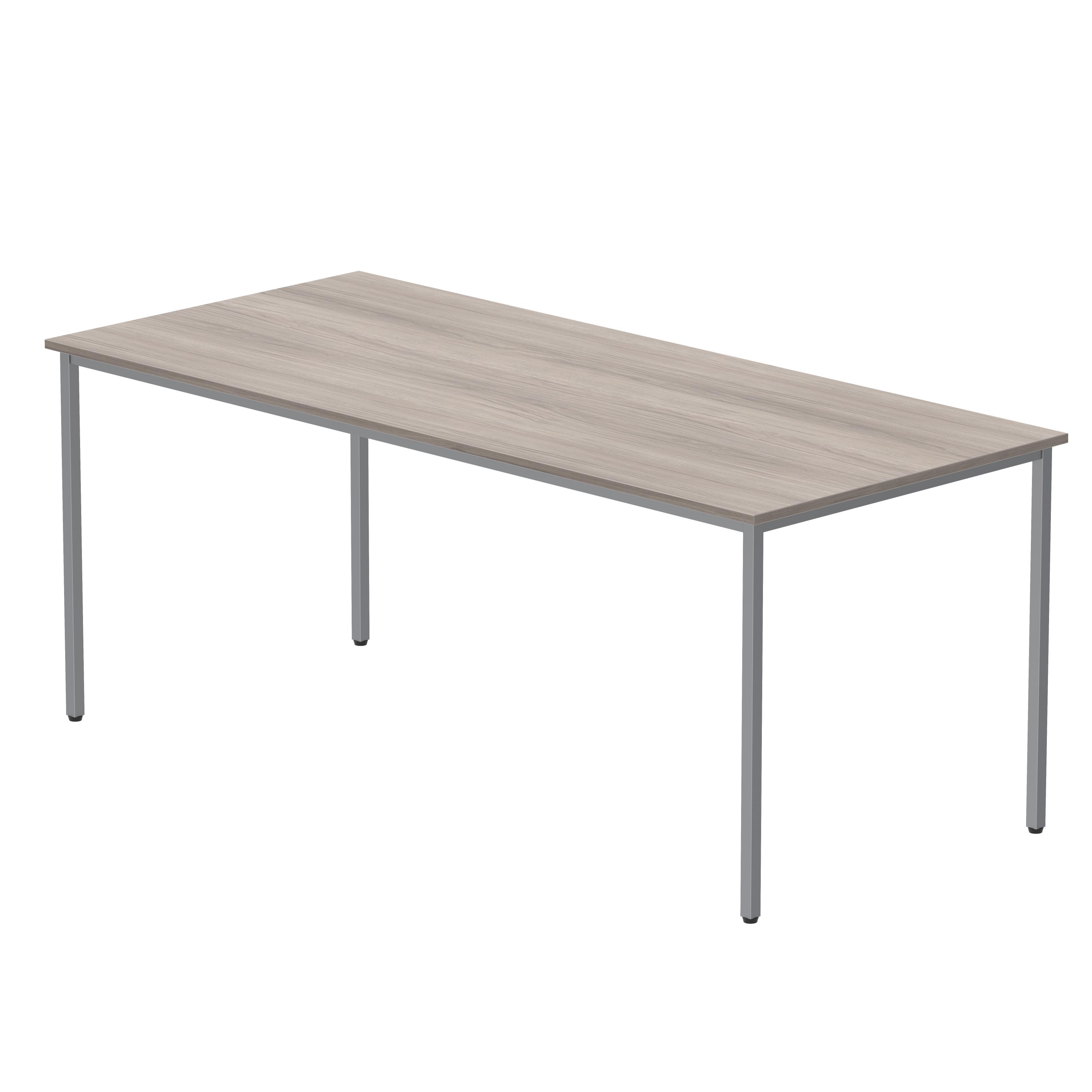 Office Rectangular Multi-Use Table (FSC) | 1800X800 | Alaskan Grey Oak/Silver