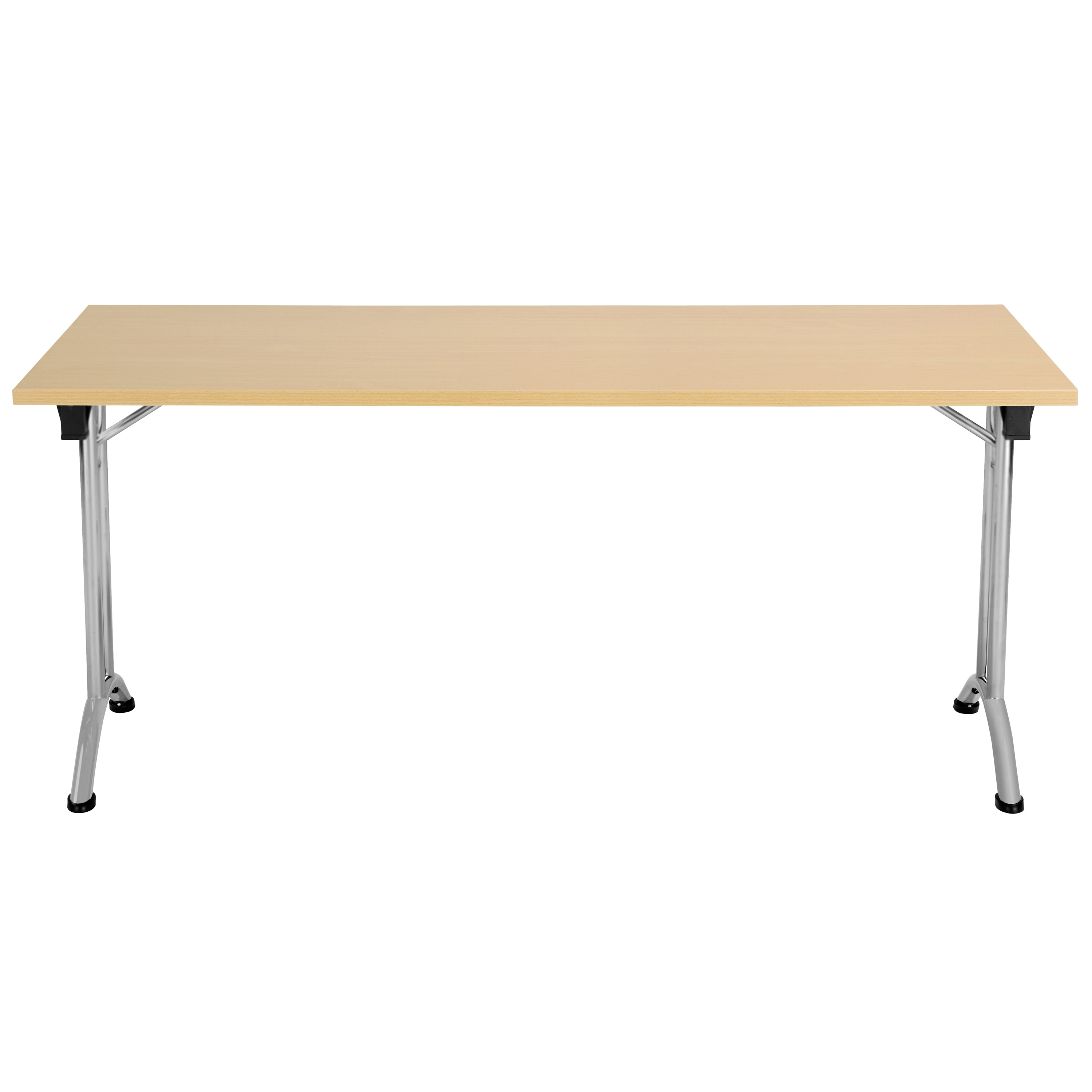 One Union Rectangular Folding Table (FSC) | 1600 X 800 | Nova Oak/Silver thumbnail 3