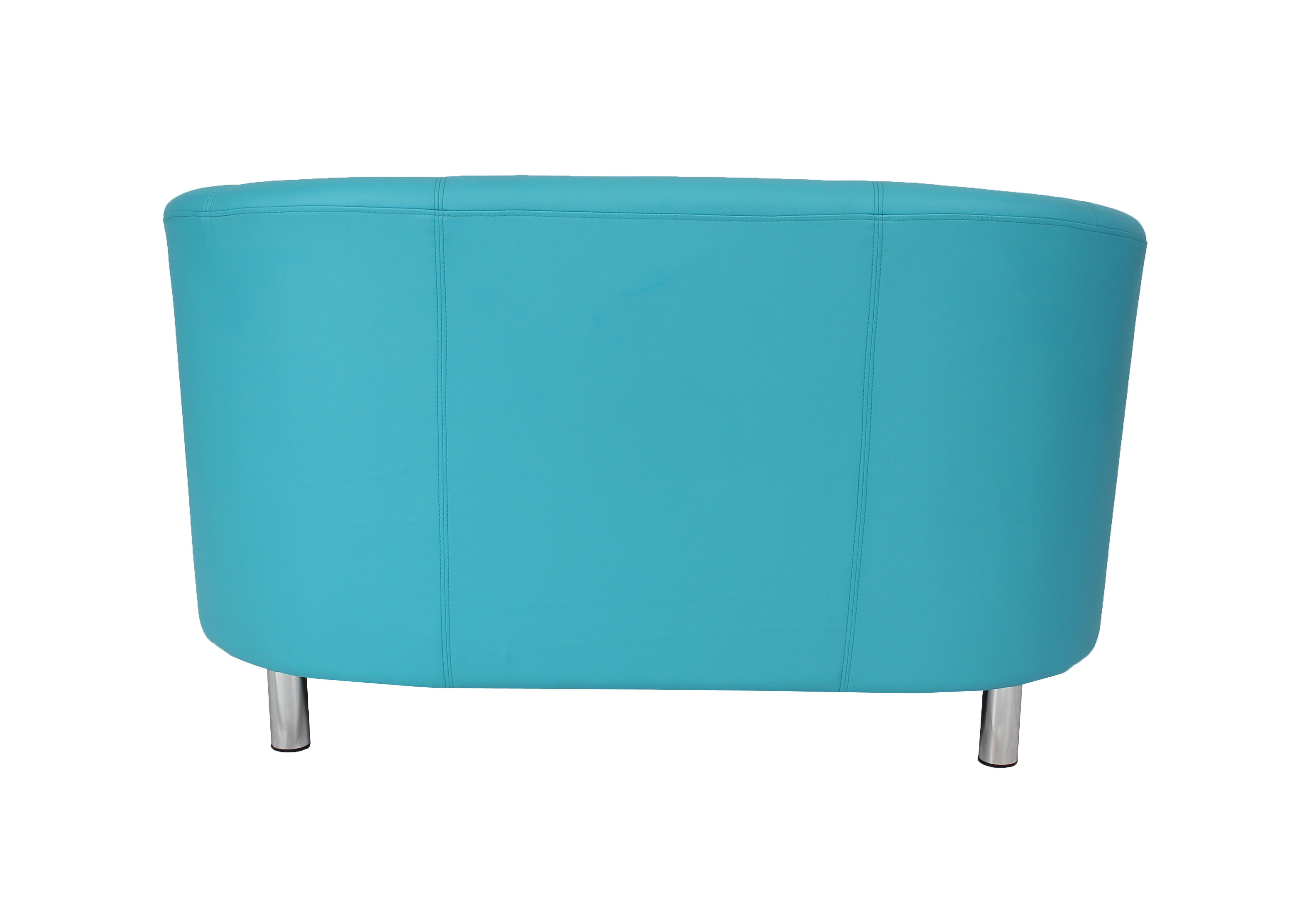 Tub Sofa with Metal Feet | Sky Blue PU thumbnail 5
