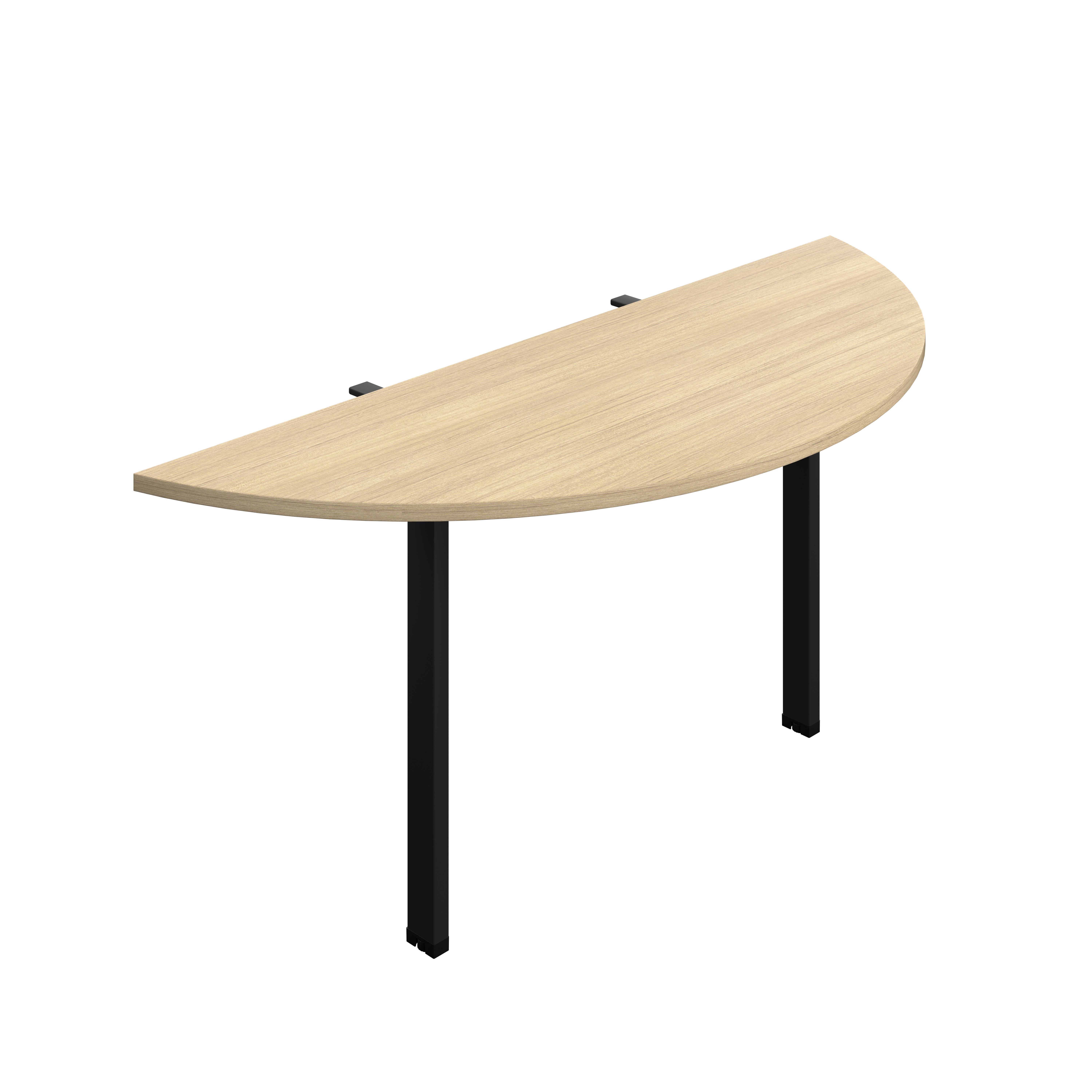 Synergy Screen Depth D-End Single Person Bench : Goal Post Leg : 1600 | 600 | Nova Oak/Black