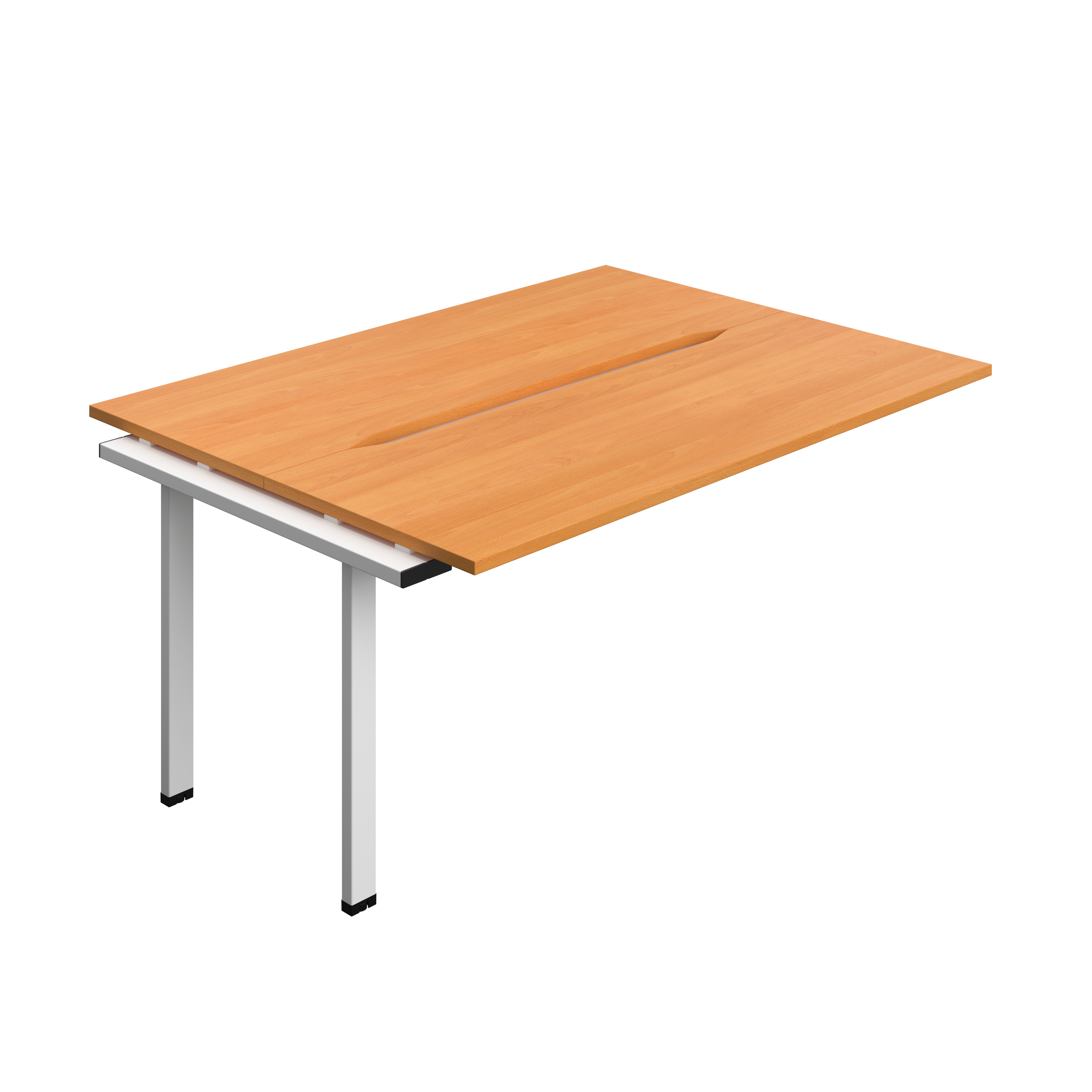 Synergy Bench Extension with Cut Out: 2 Person (FSC) : 1600 | 700 | Unlimited/White