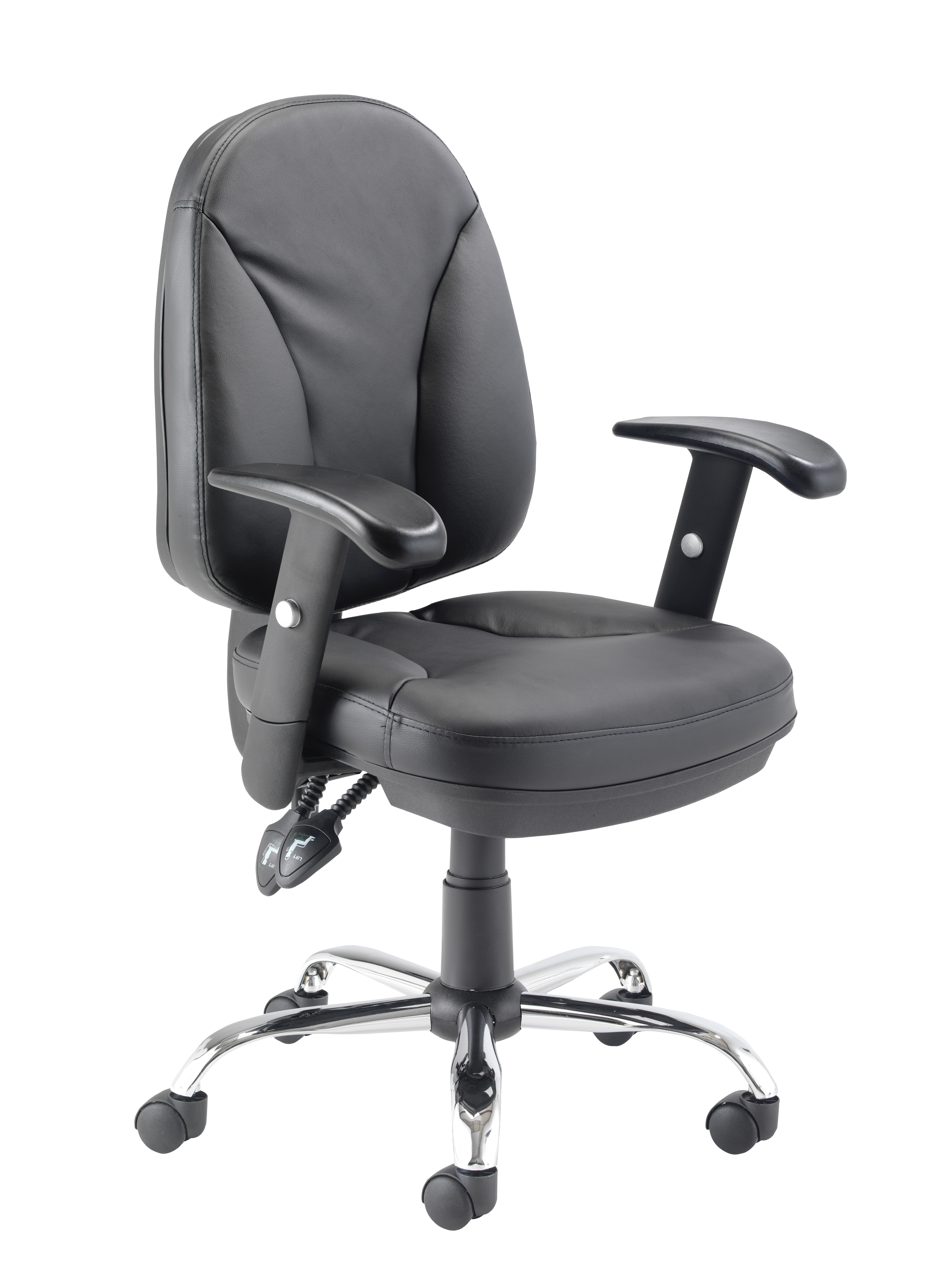 Puma+Office+Chair+Black+PU