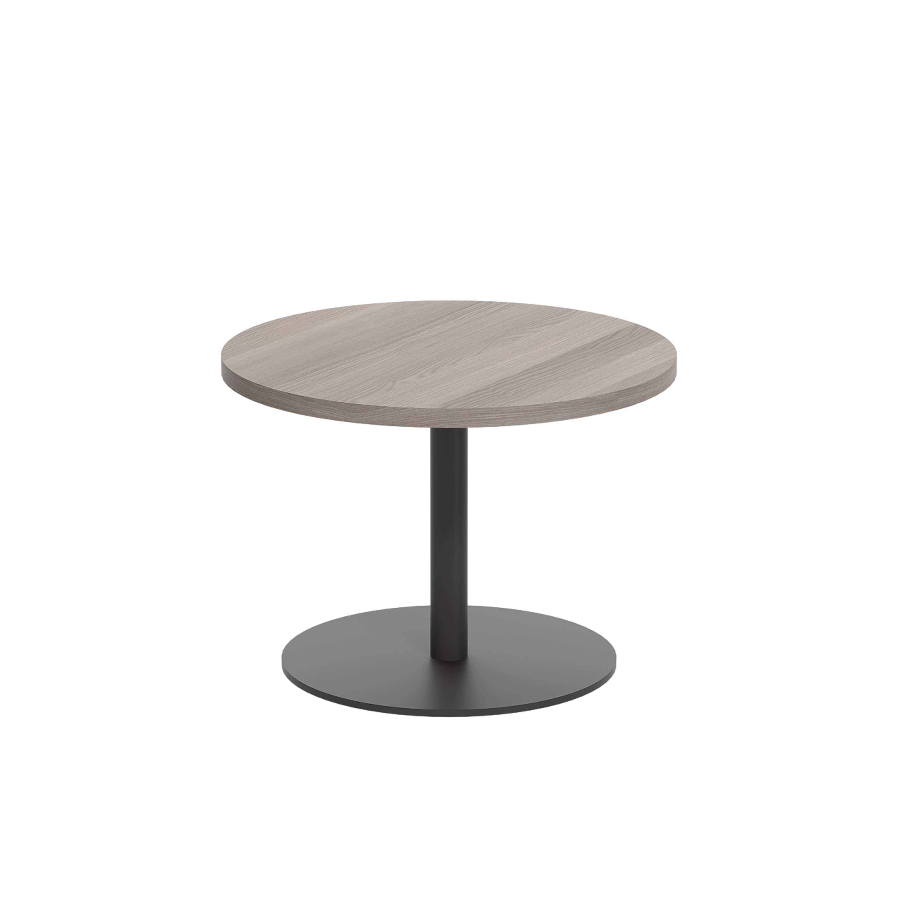 Contract Table Low (FSC) | 600mm | Grey Oak/Black